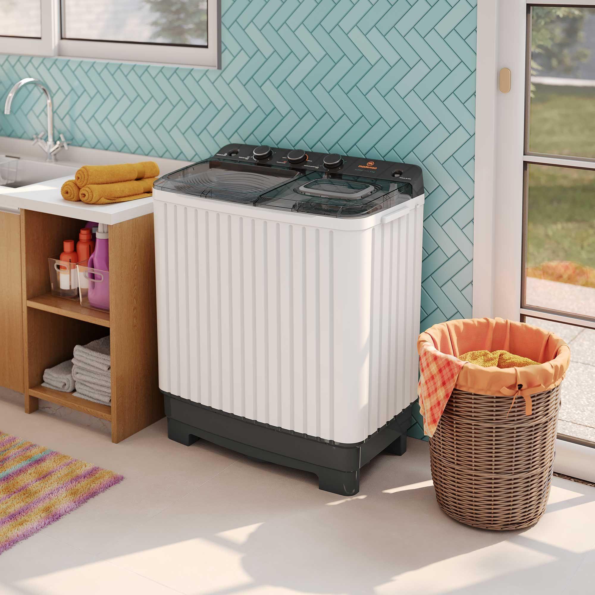 Lavadora Semi Automática Mademsa 9kg Carga Superior MWMSAT9W-4