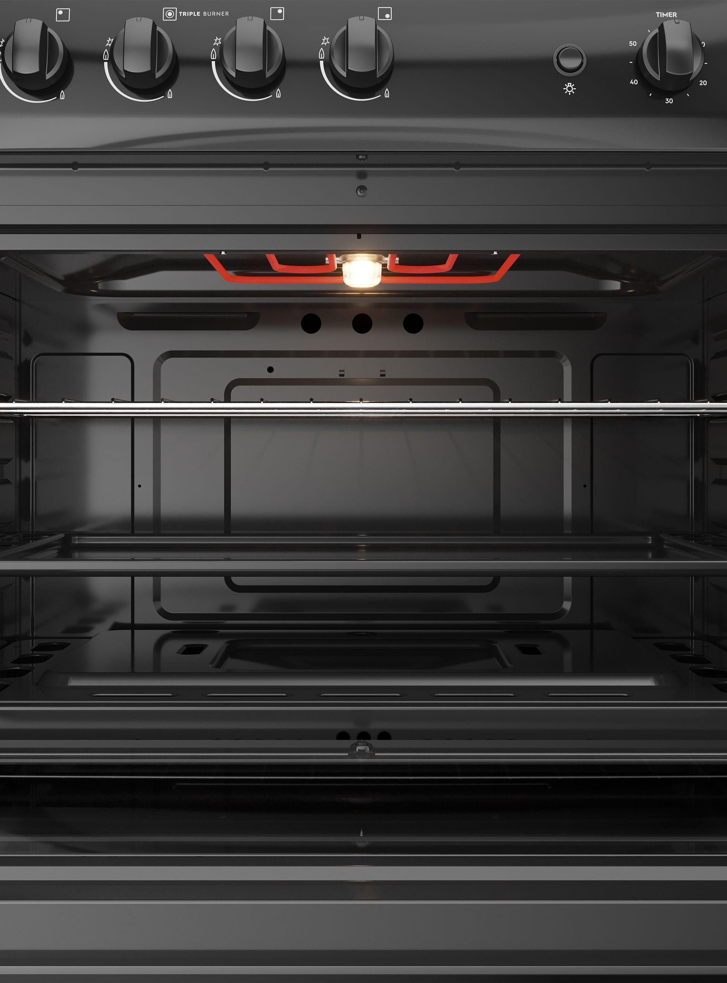 Cocina a Gas 5 Platos Fensa Cubierta Vidrio F 6500 T-5