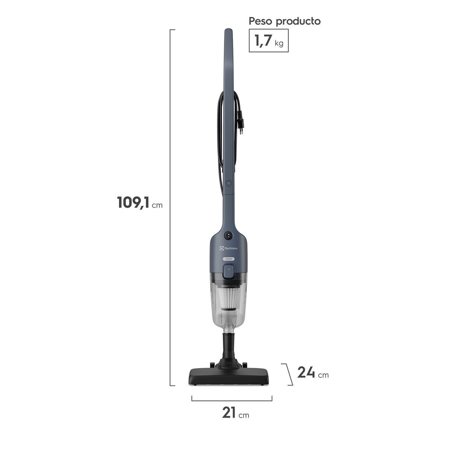Aspiradora Vertical con Cable Electrolux 1250W 2 en 1 con Filtro HEPA STK21-1