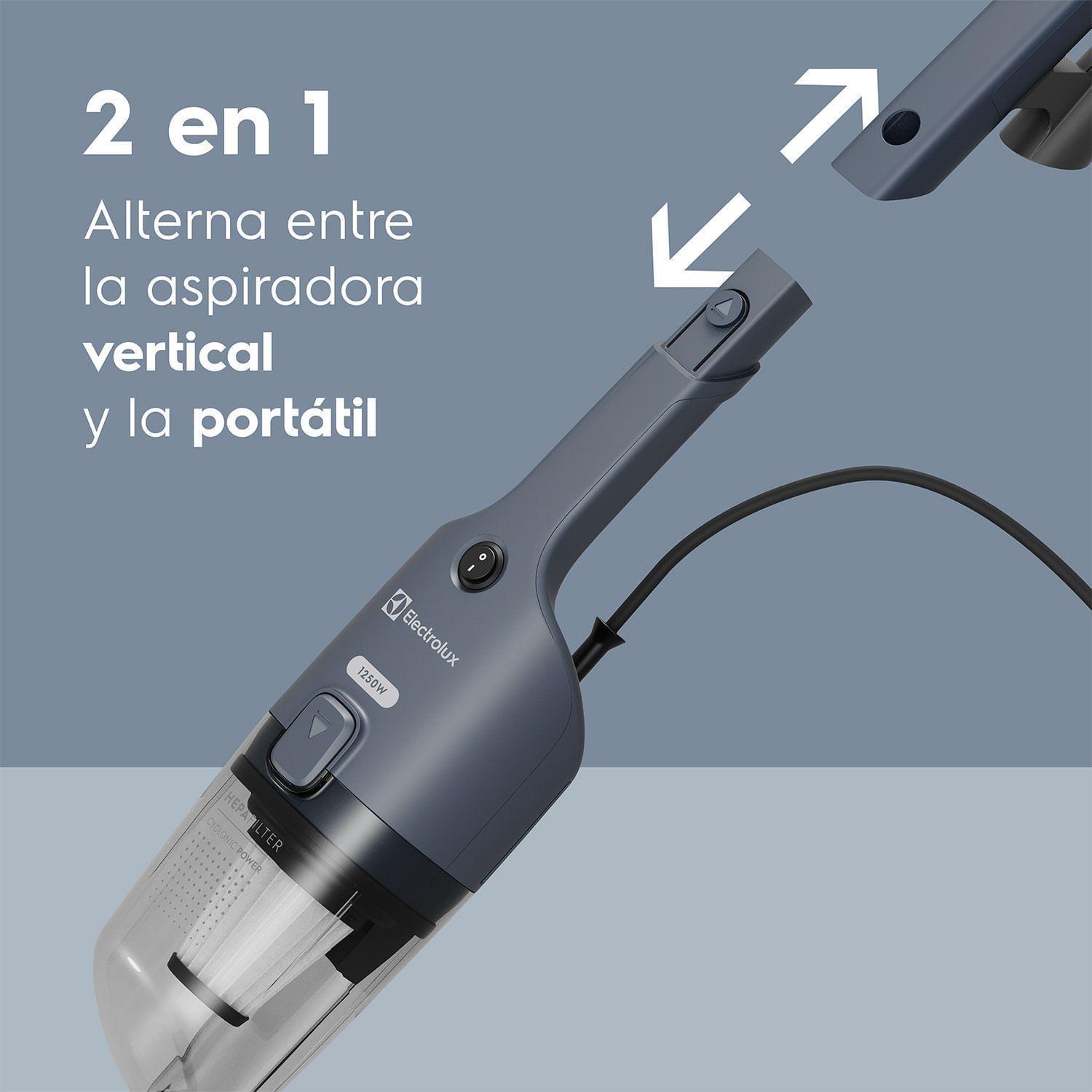 Aspiradora Vertical con Cable Electrolux 1250W 2 en 1 con Filtro HEPA STK21-6