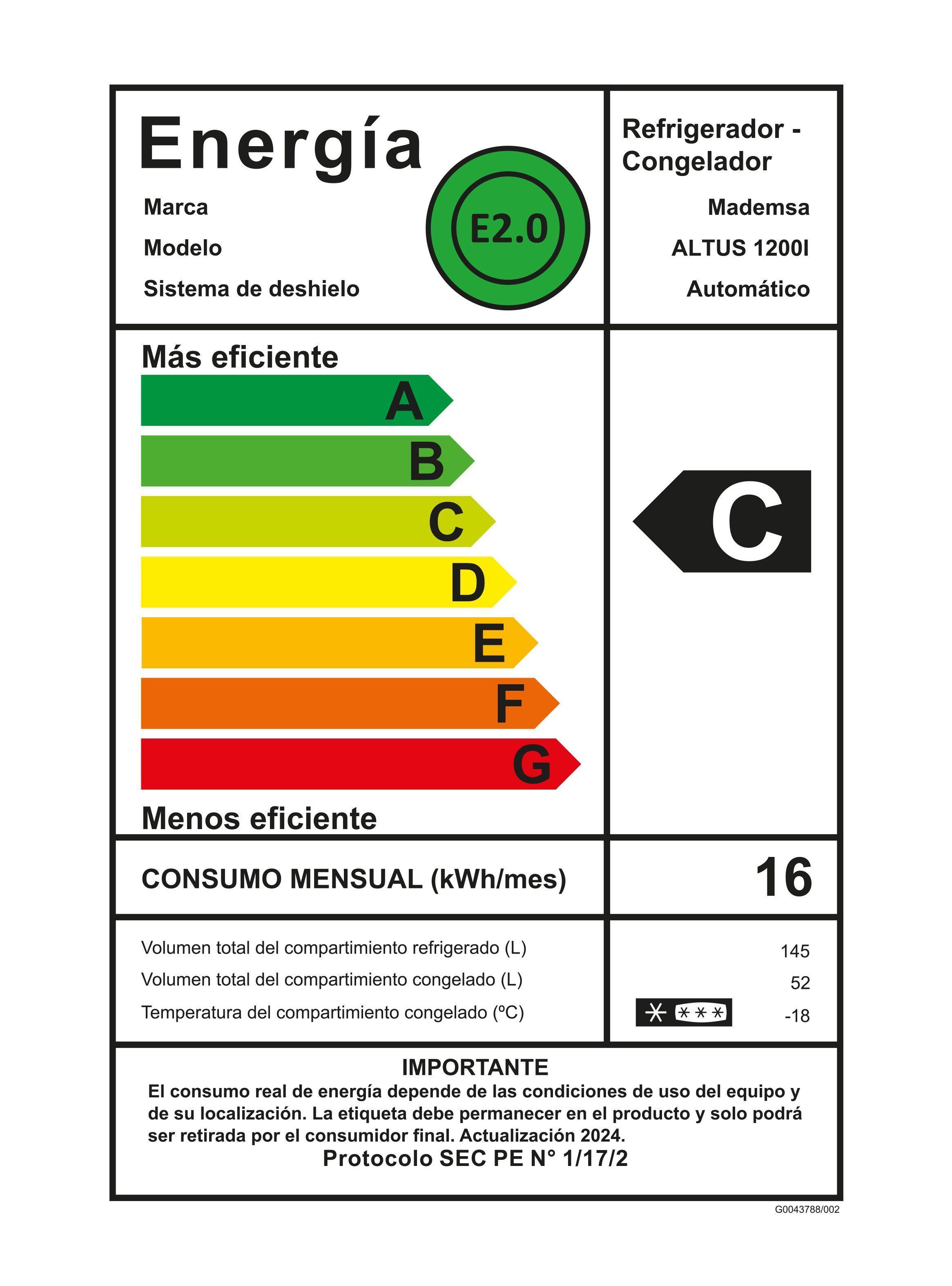 Refrigerador 197L No Frost Top Freezer Inverter Altus 1200 I-7