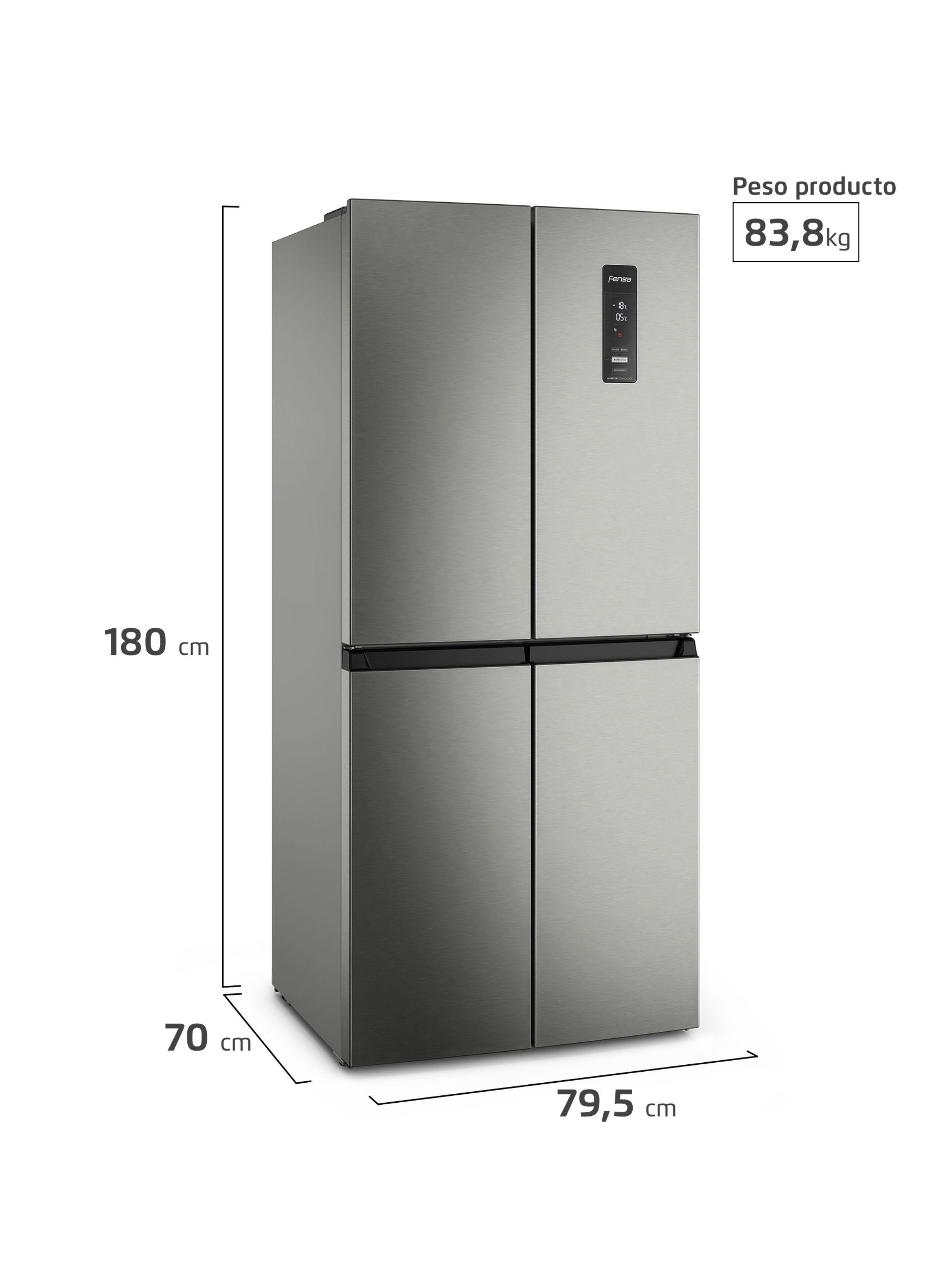 Refrigerador Fensa 401L No Frost 4 Puertas Inverter DQ79SU-1