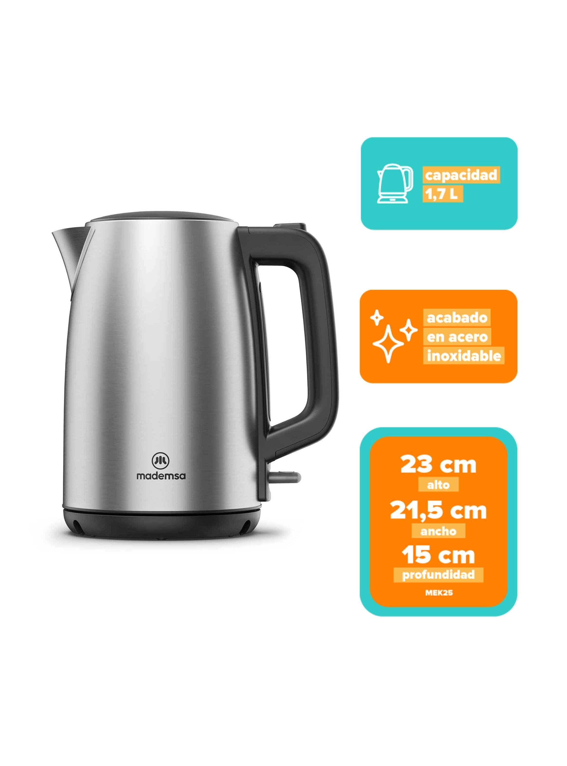Hervidor Eléctrico Mademsa 1,7L con Apagado Automático MEK25-2