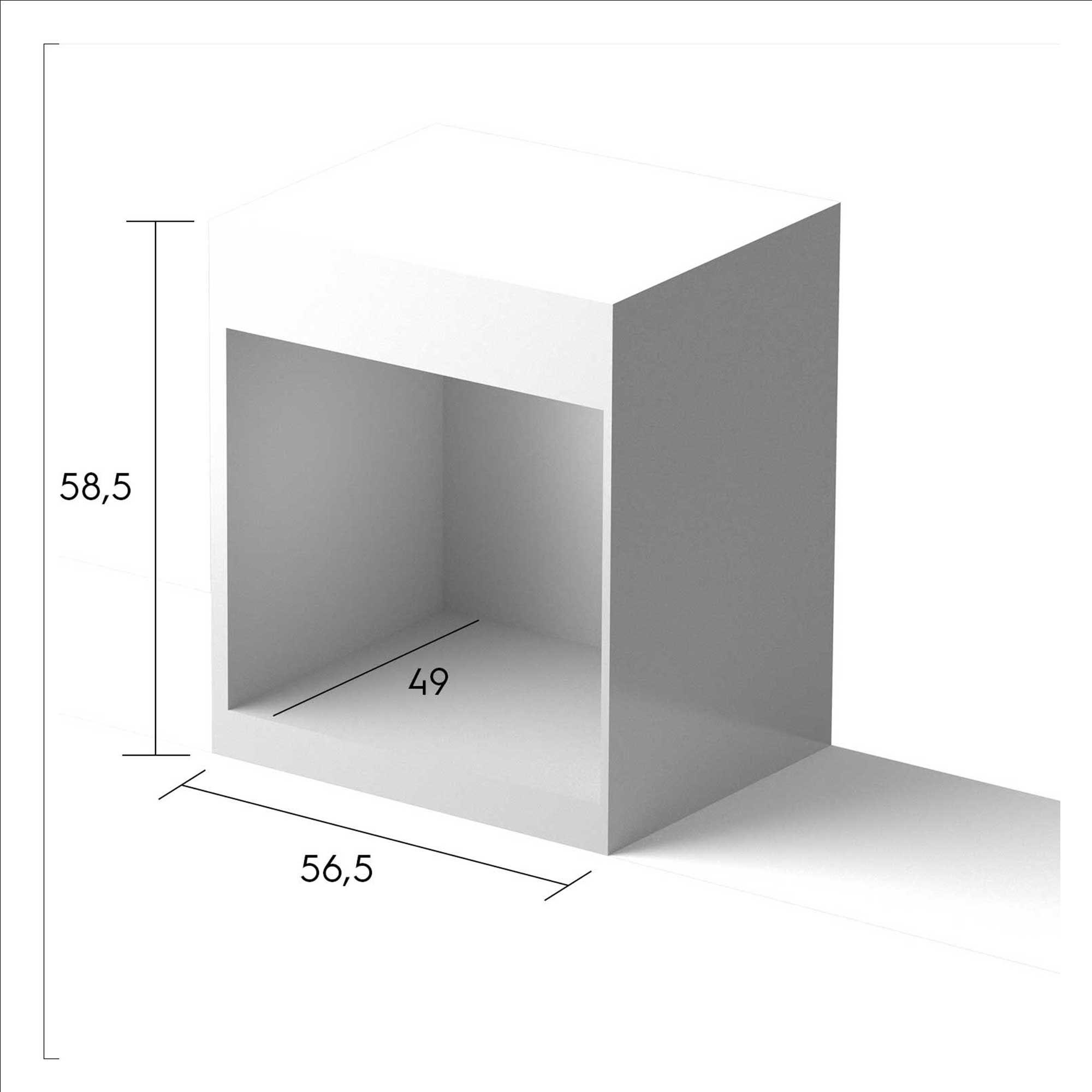 Horno Empotrable Eléctrico 66L Cavidad Esmaltada F 1060N A Negro-2