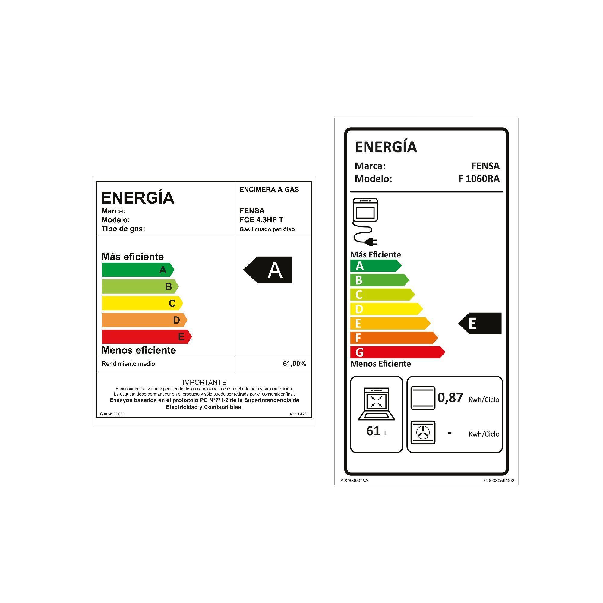 Kit Encimera FCE 4.3HF T + Campana FX6160 + Horno F 1060R A-7