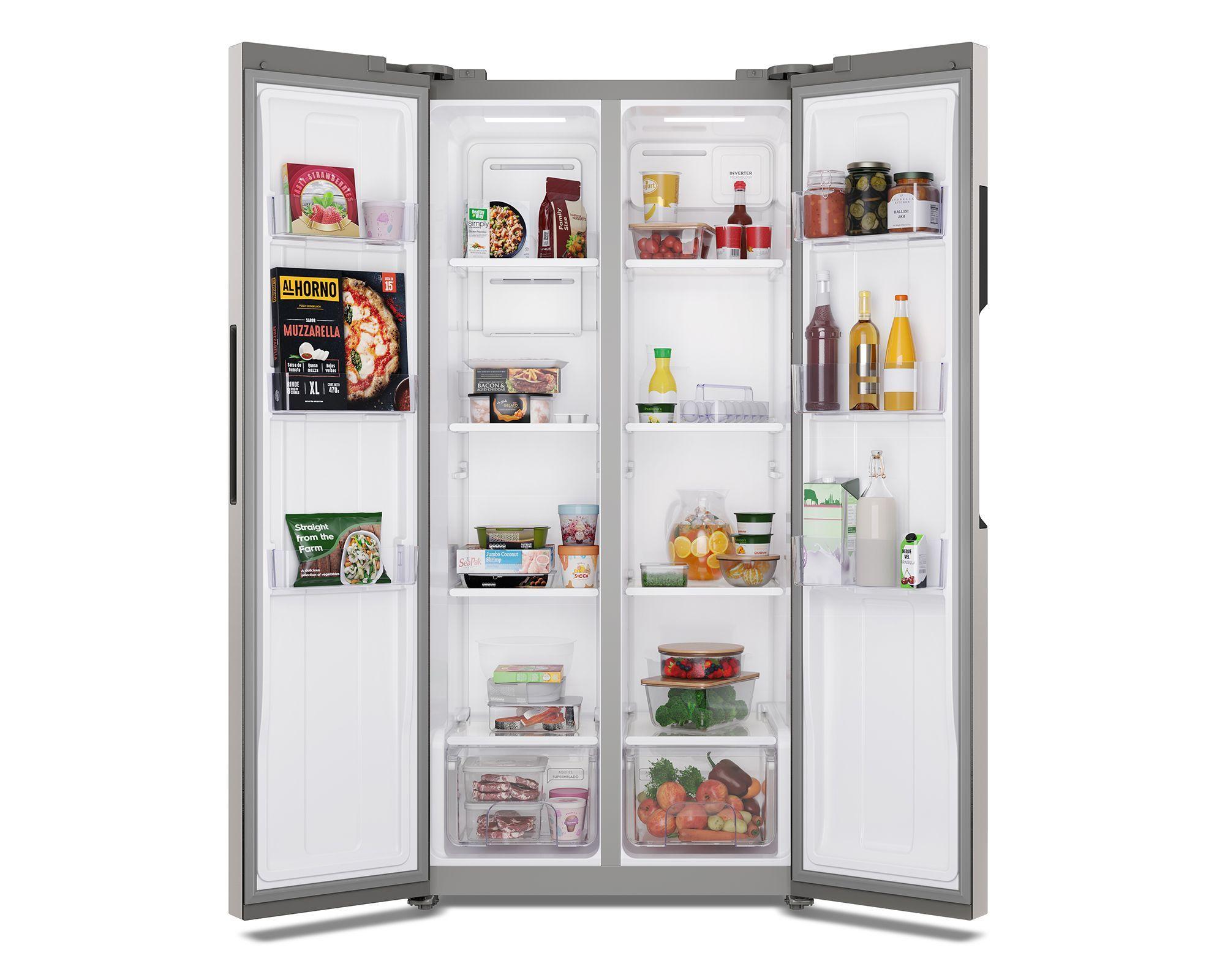 Refrigerador 430L No Frost Side By Side MAS430 Inox-5