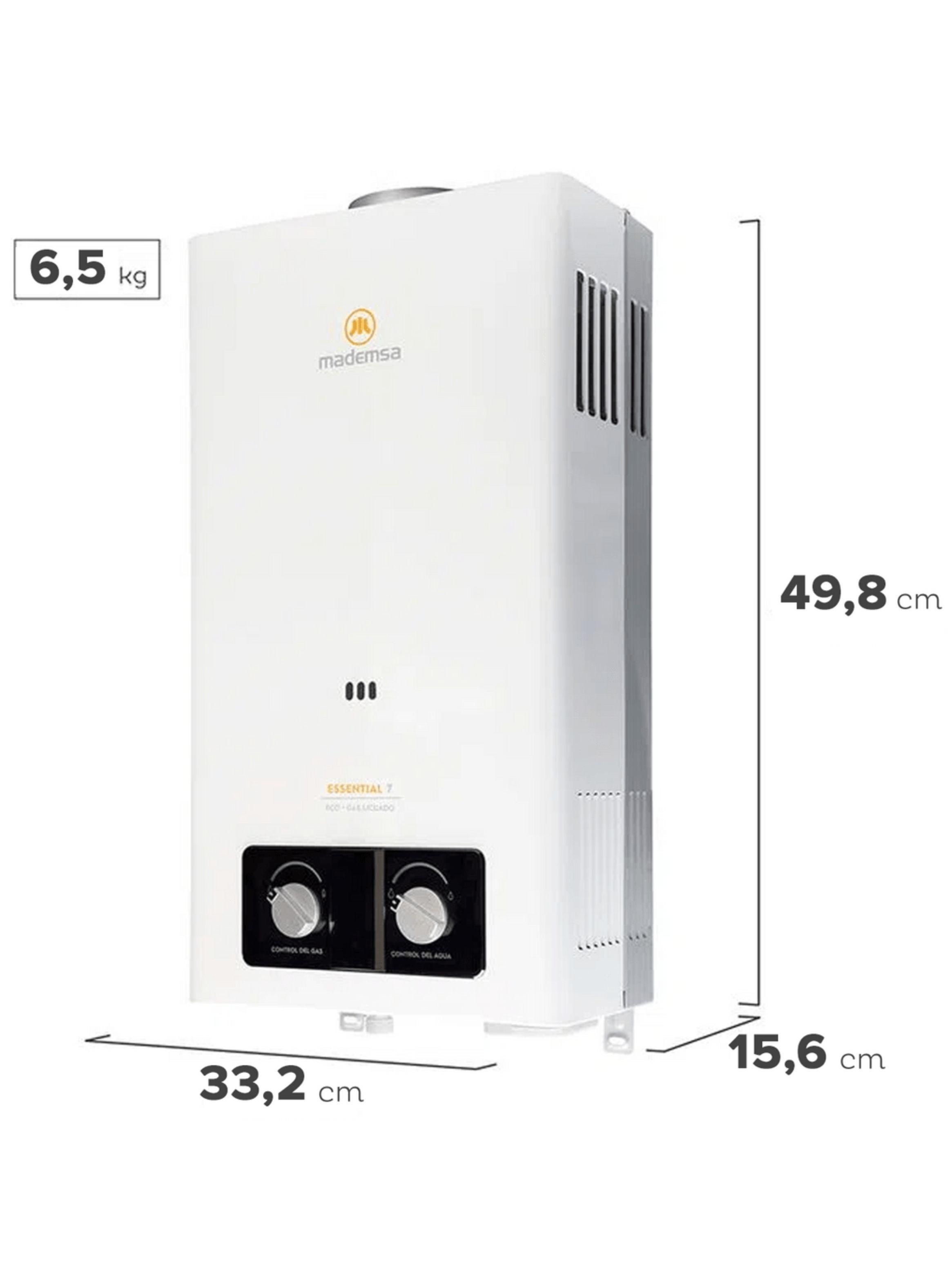 Calefont Gas Licuado 7 Litros Tiro Natural Essential 7 Eco-1