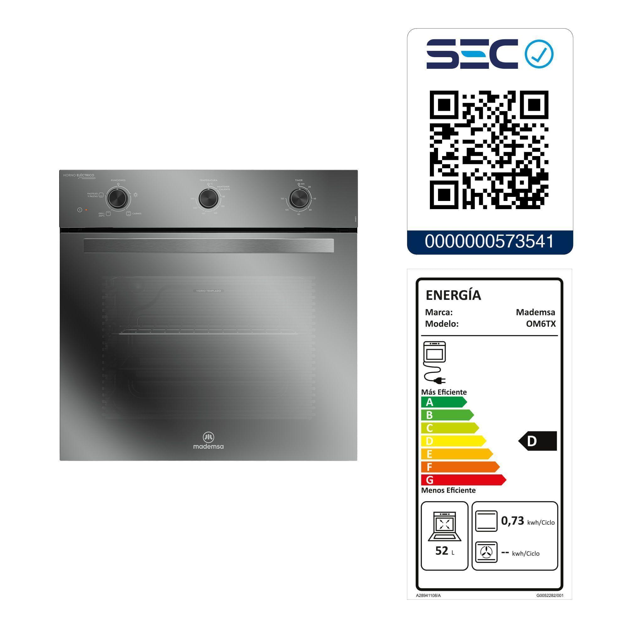 Kit empotrable Horno OM6TX + Encimera KM4TX + Campana DM6SS-9