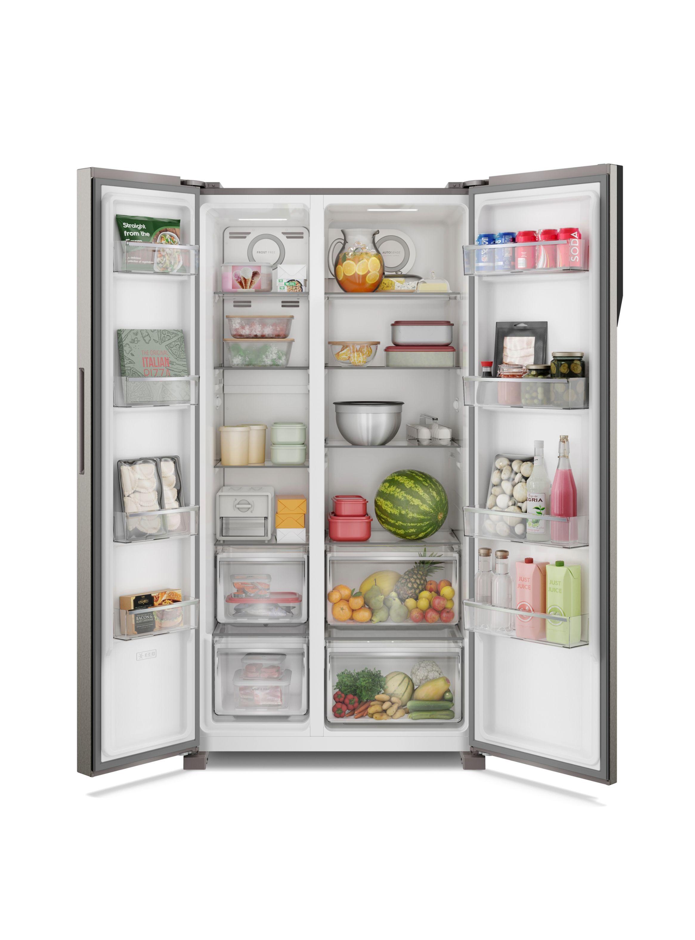 Refrigerador Fensa 525L No Frost Side By Side SFX530 Inox-3