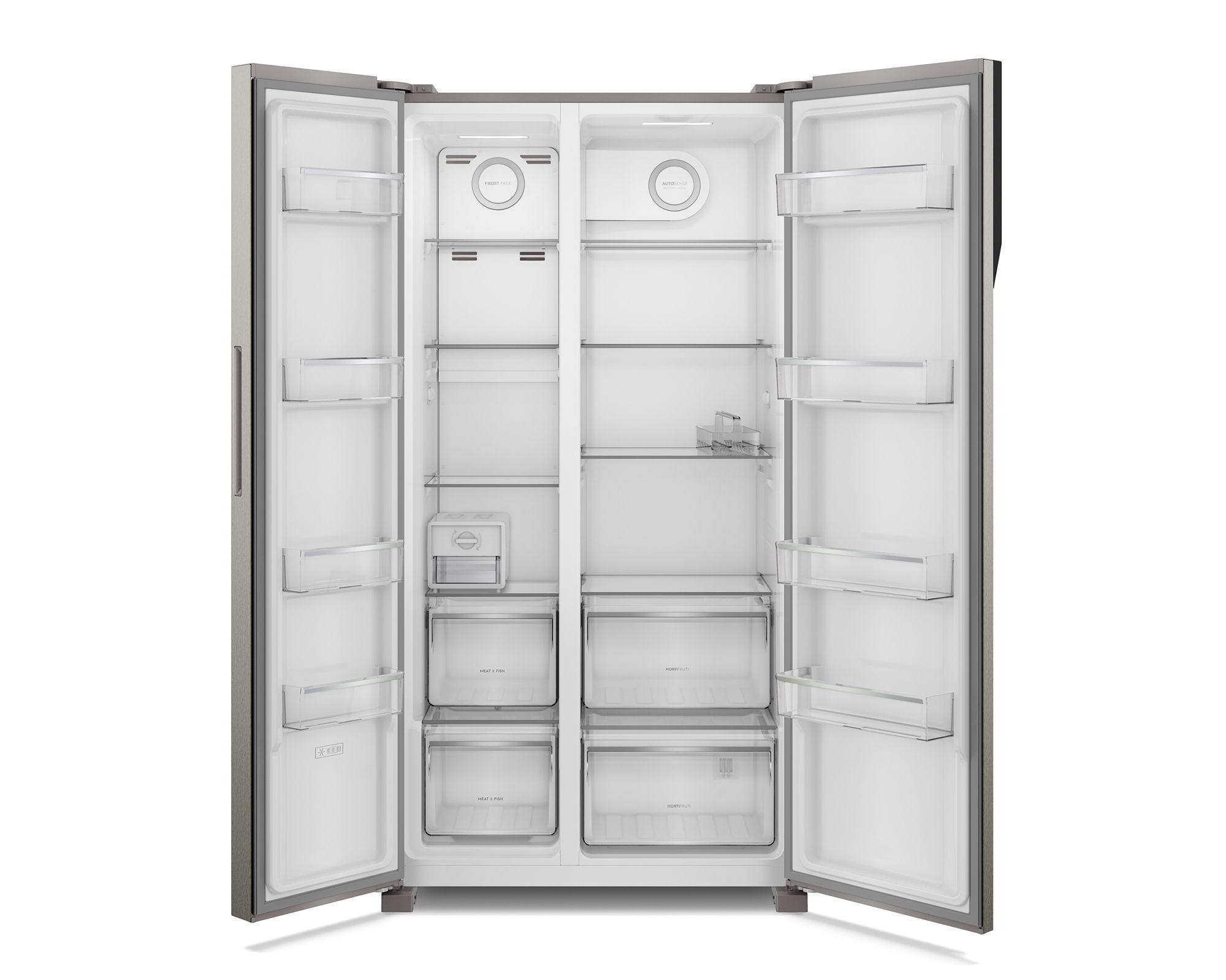 Refrigerador Fensa 529L No Frost Side By Side SFX530 Inox-3