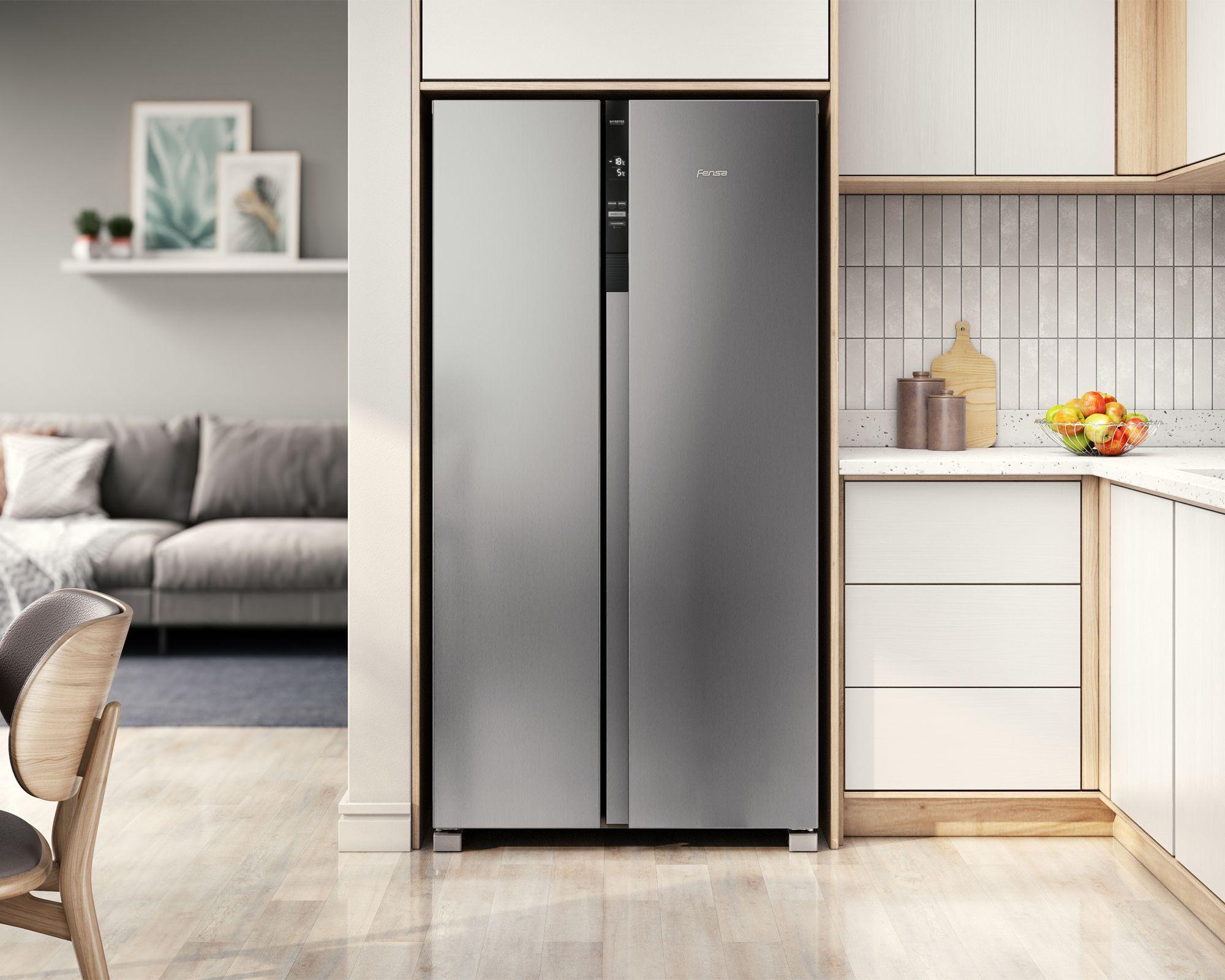 Refrigerador Fensa 529L No Frost Side By Side SFX530 Inox-5