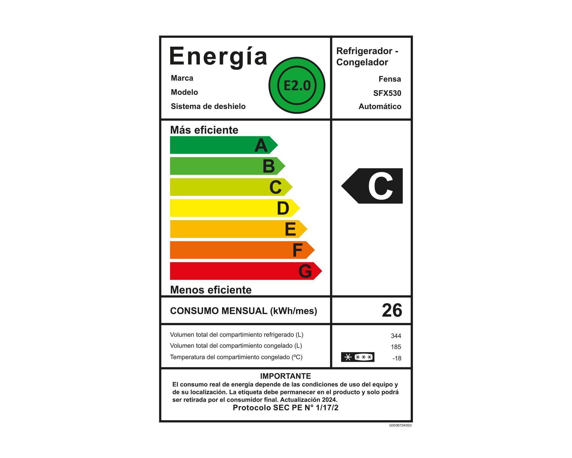 Refrigerador Fensa 529L No Frost Side By Side SFX530 Inox-7