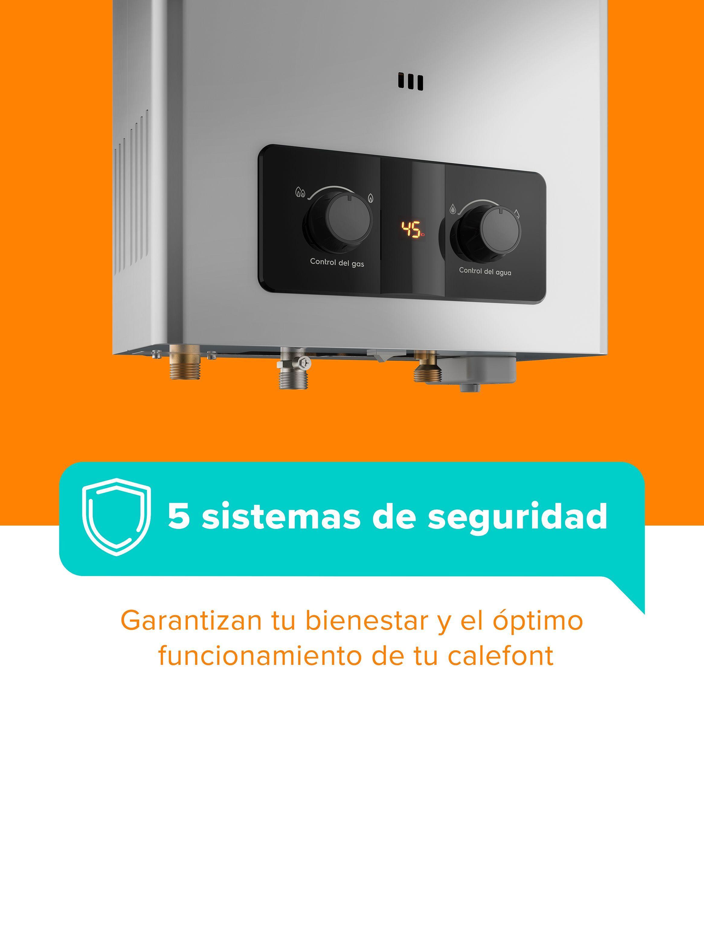 Calefont Gas Licuado 8 Litros Tiro Natural Ionizado CMN08G-4