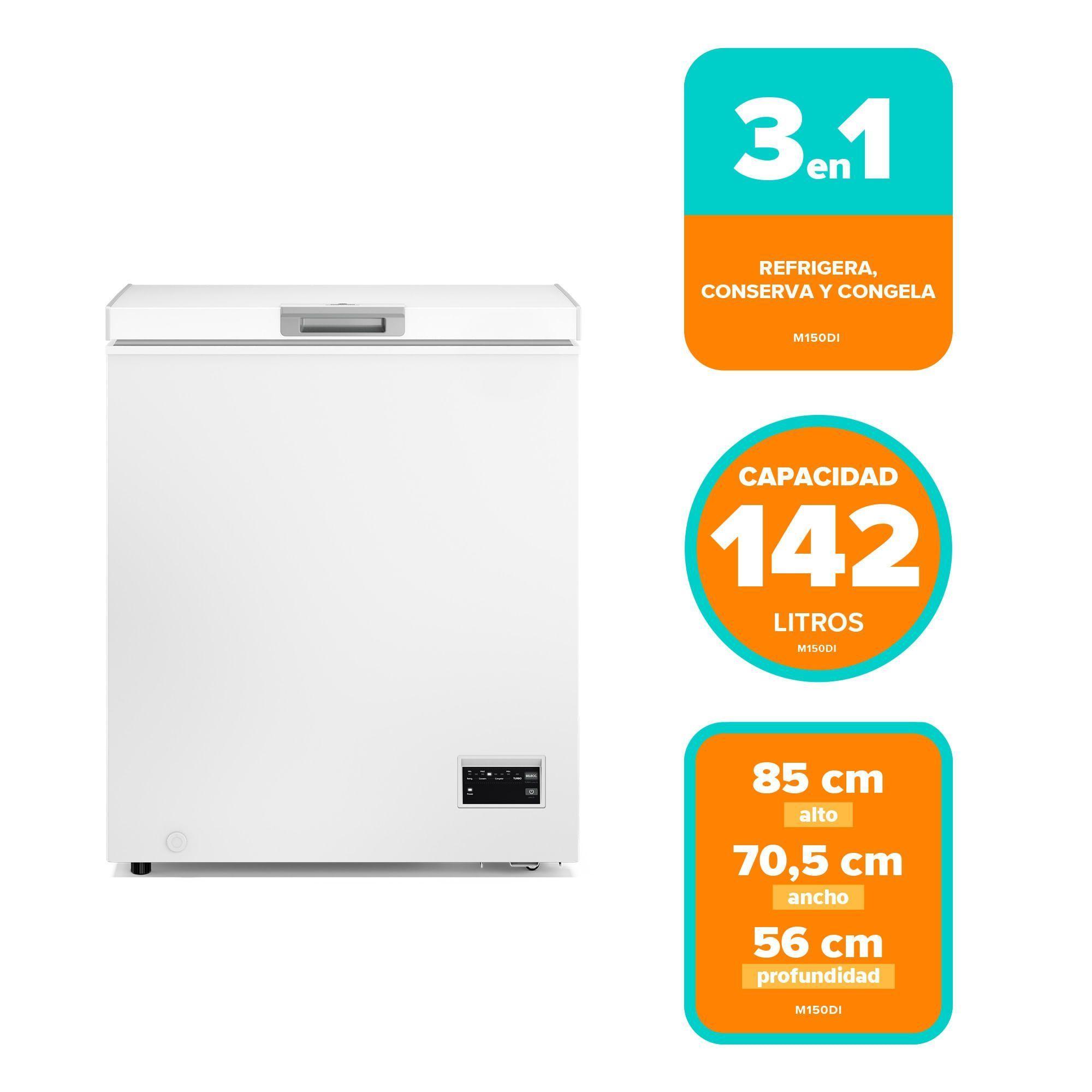Congelador Freezer Horizontal Dual 142L Inverter Frío Directo M150DI-2