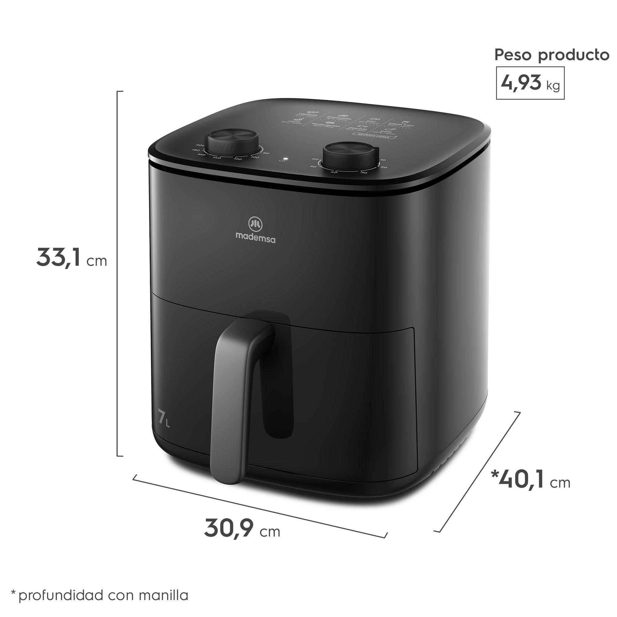 Freidora de Aire Mademsa 7L 1700W MAF70 Negra-2