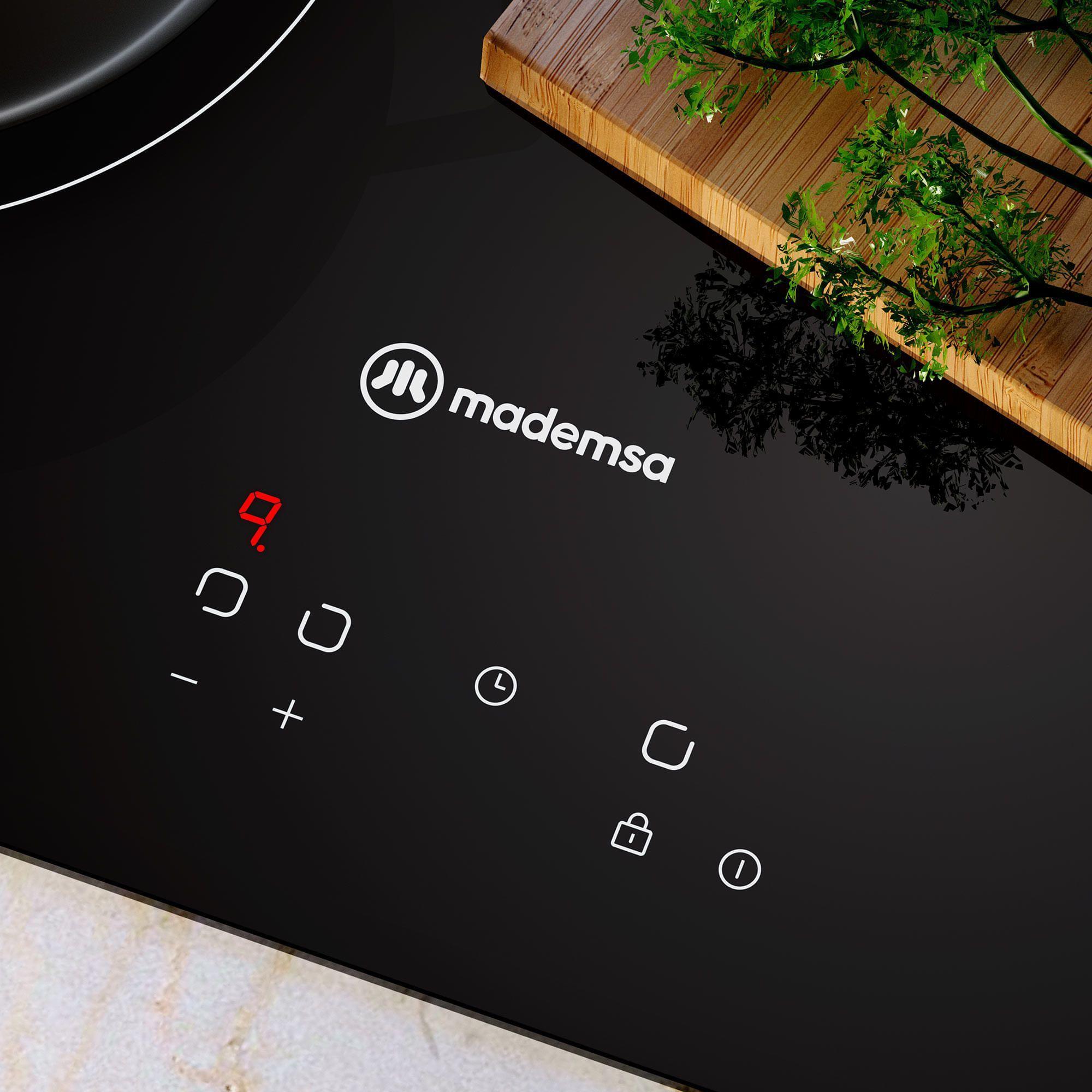 Encimera Eléctrica 3 Platos Mademsa Victrocerámica VM3TR-8