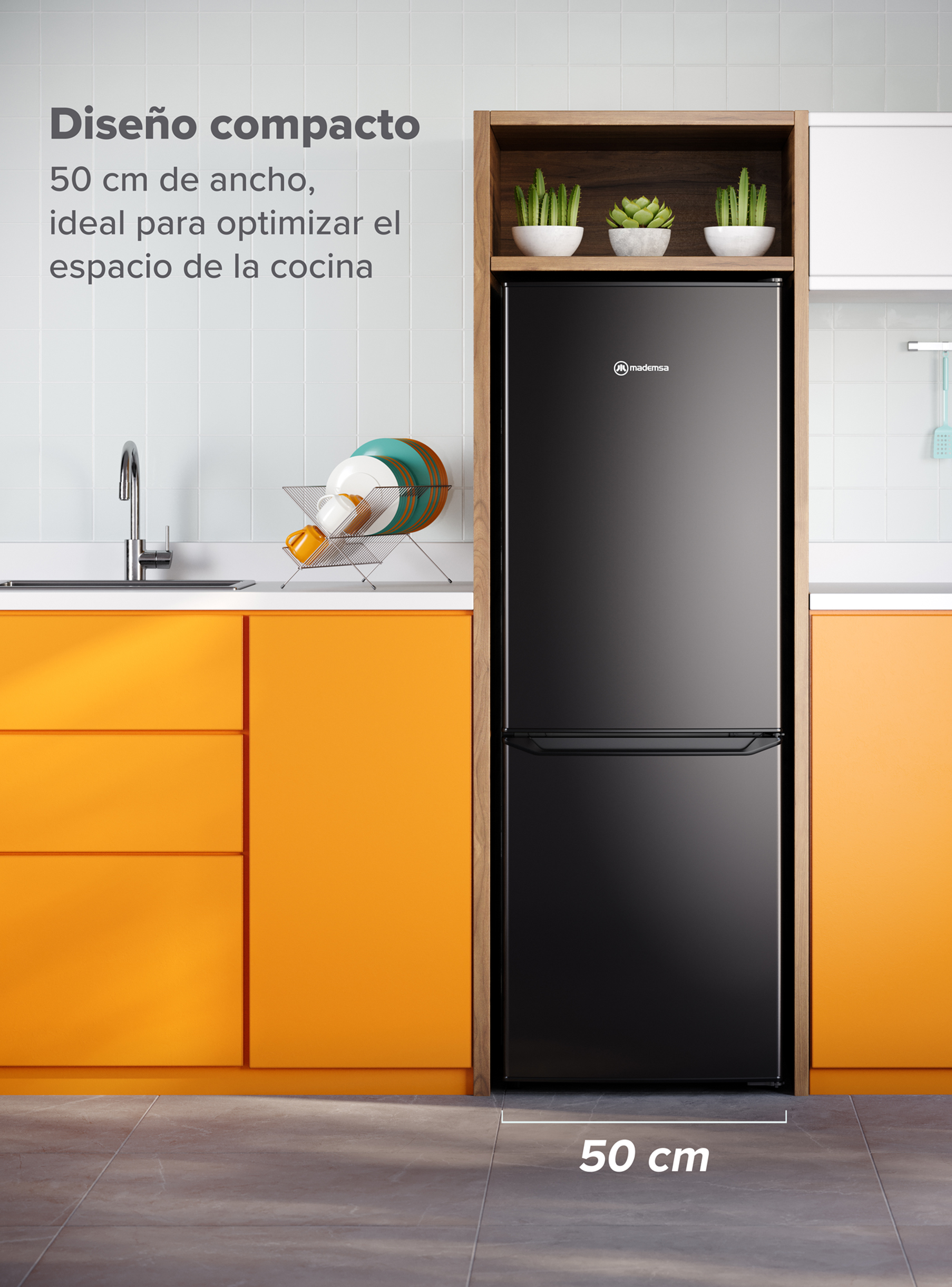 Refrigerador 166L Frío Directo Bottom Freezer MED165B-5
