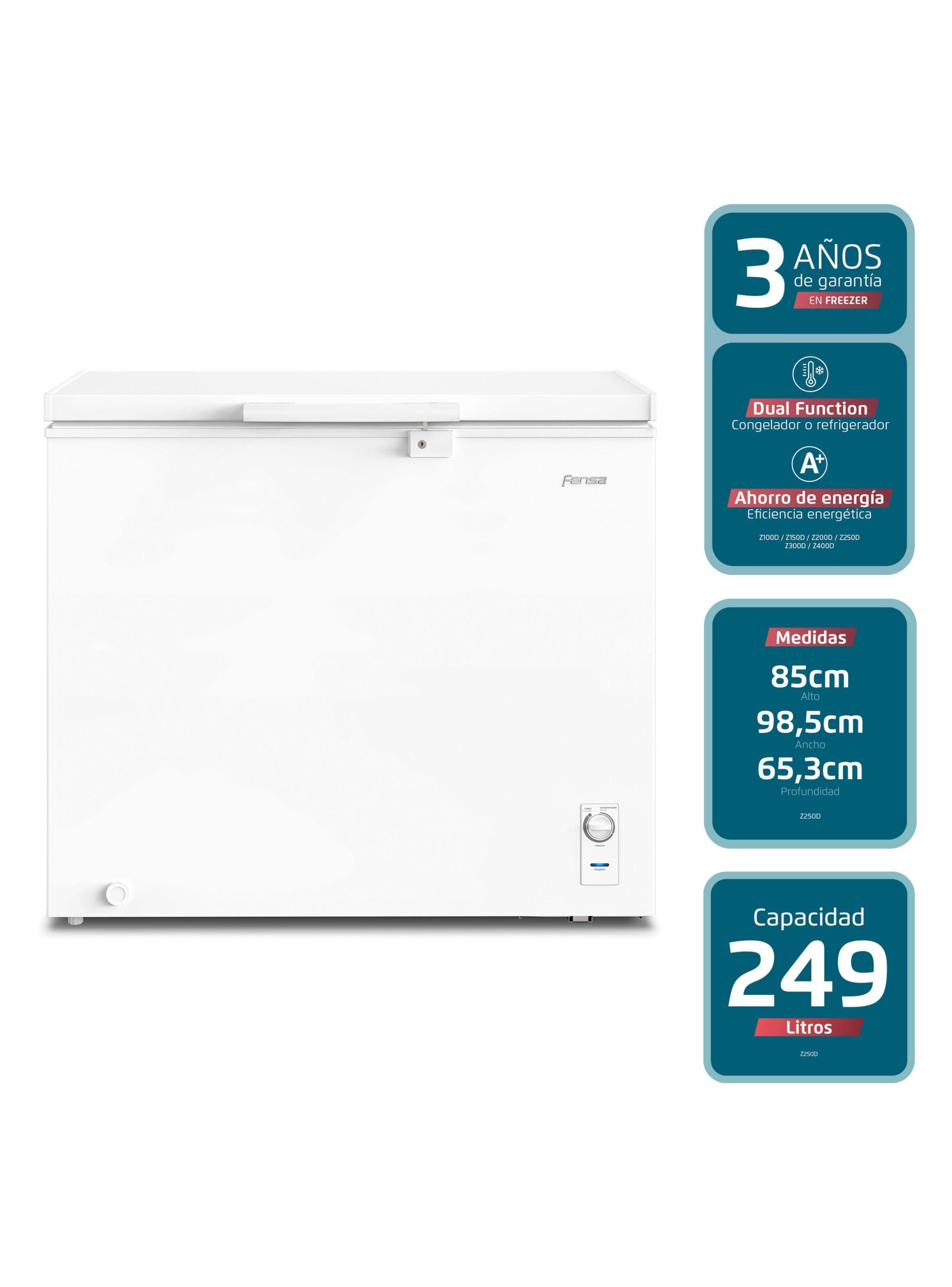 Congelador Freezer Fensa Horizontal 249L Frío Directo Z250D-5