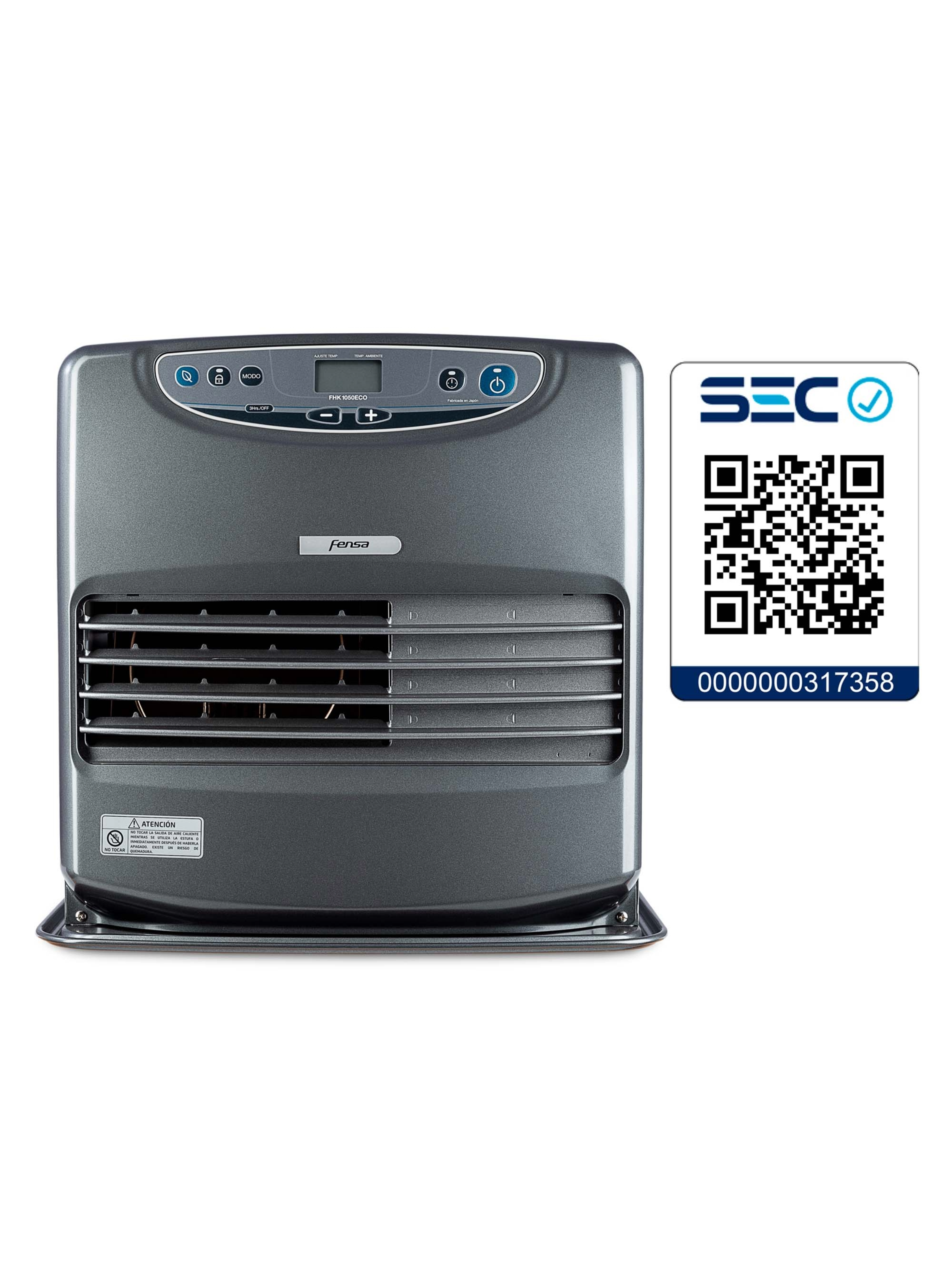 Estufa a Parafina Láser Fensa 9 litros FHK 1050 Eco -6
