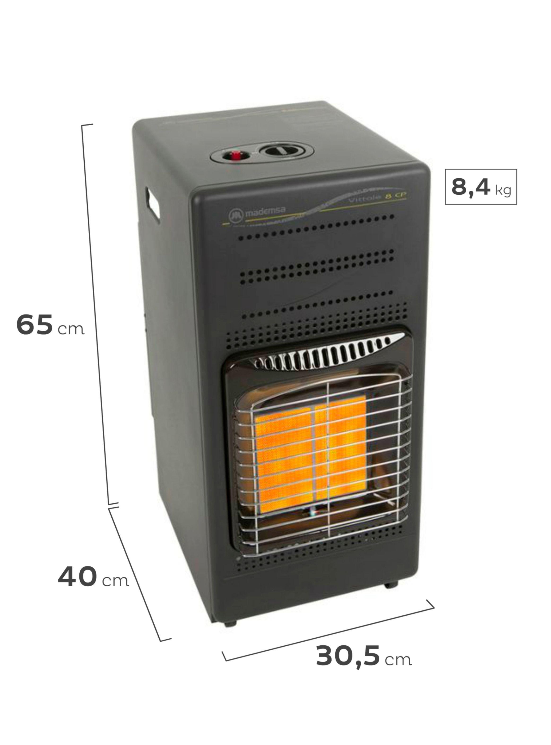 Estufa a Gas Mademsa 5kg 4 Kw Vittale 8 Negra-1