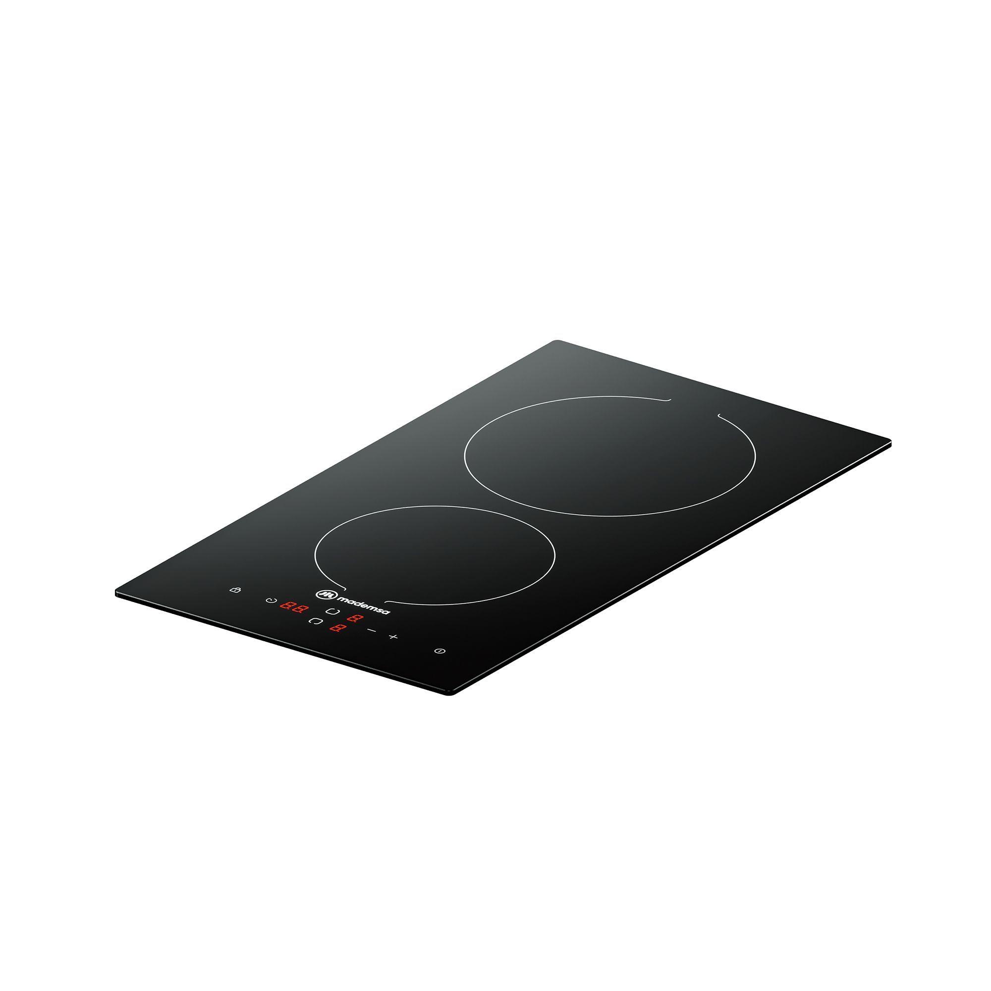 Encimera Eléctrica 2 Platos Mademsa Vitrocerámica VM2TR-4