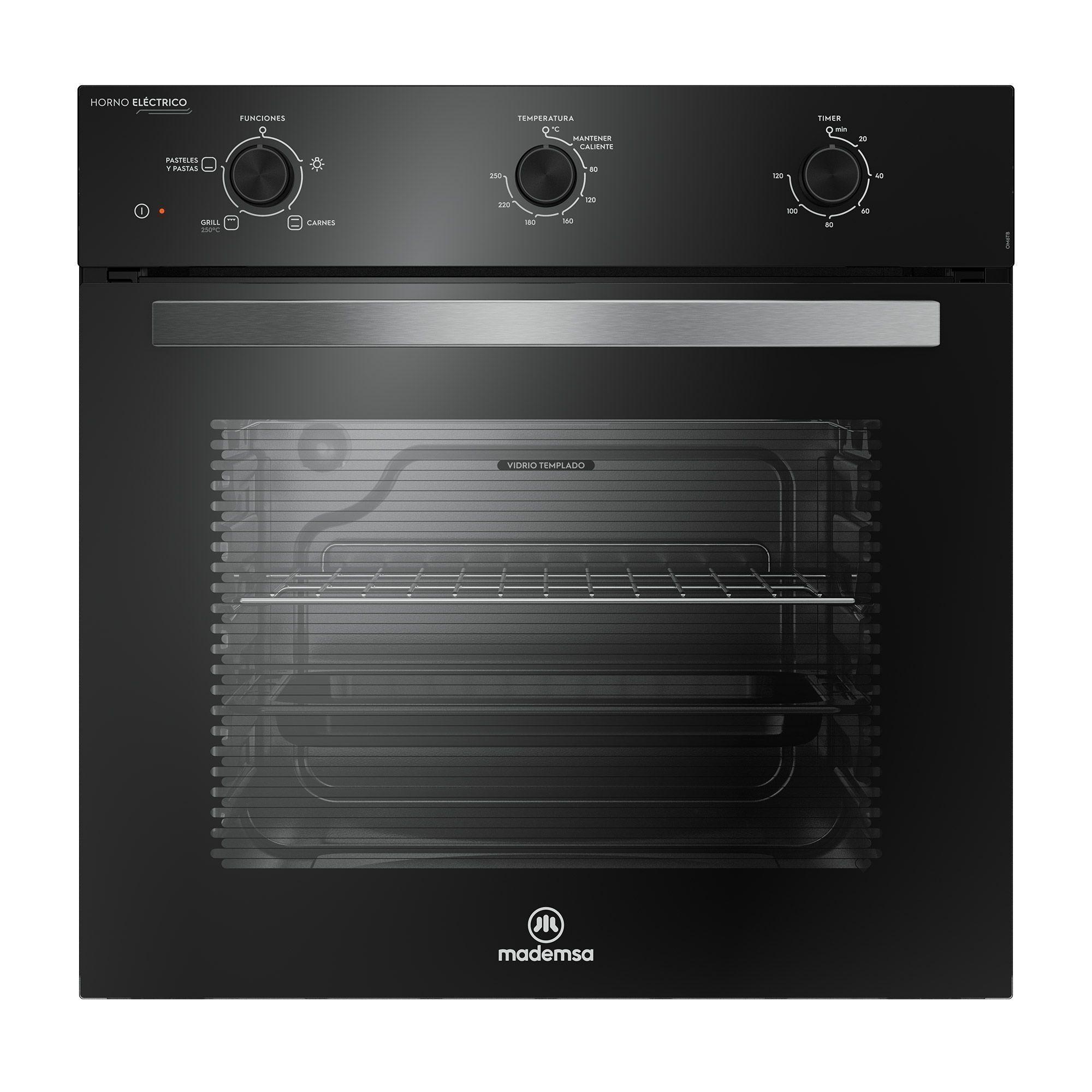 Horno Empotrable Eléctrico 59L Temporizador y Limpia Fácil OM6TB-0