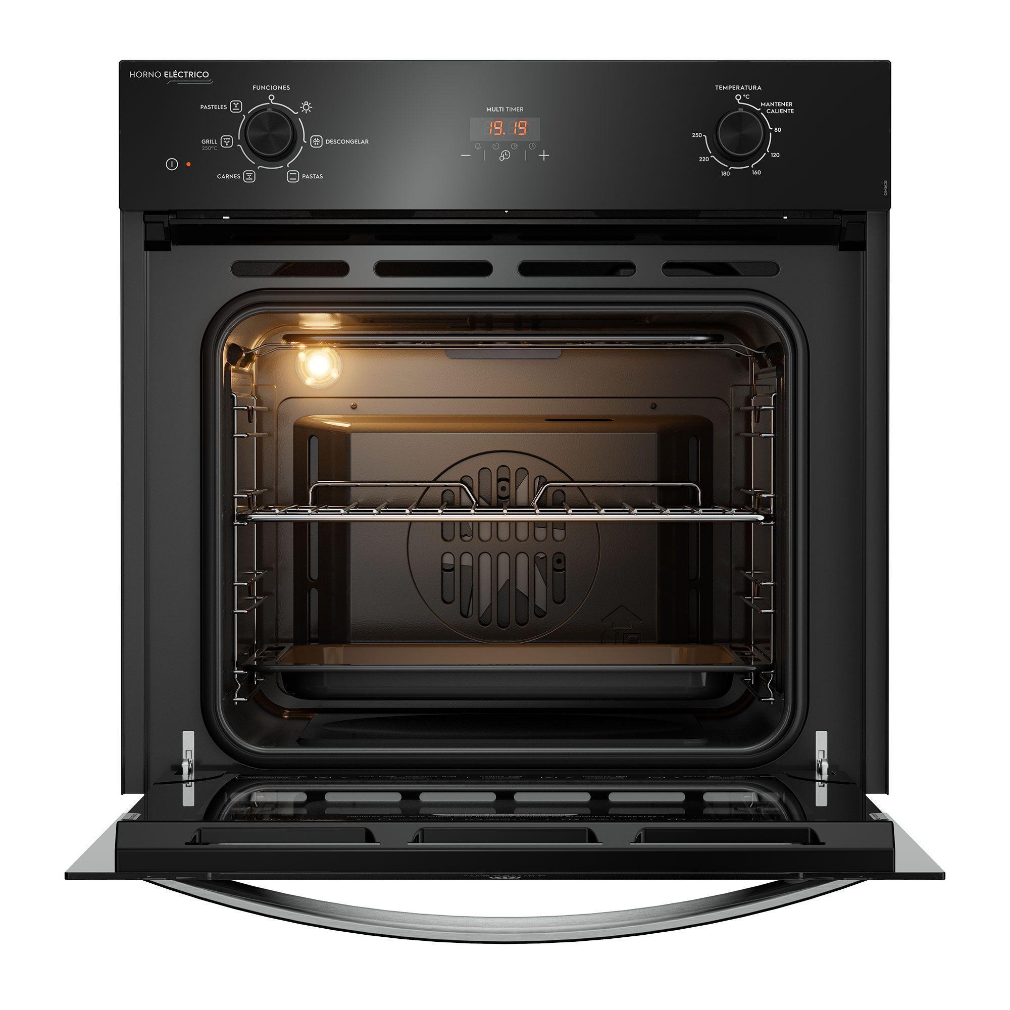 Horno Empotrable Eléctrico 59L Temporizador y Limpia Fácil OM6TB-6