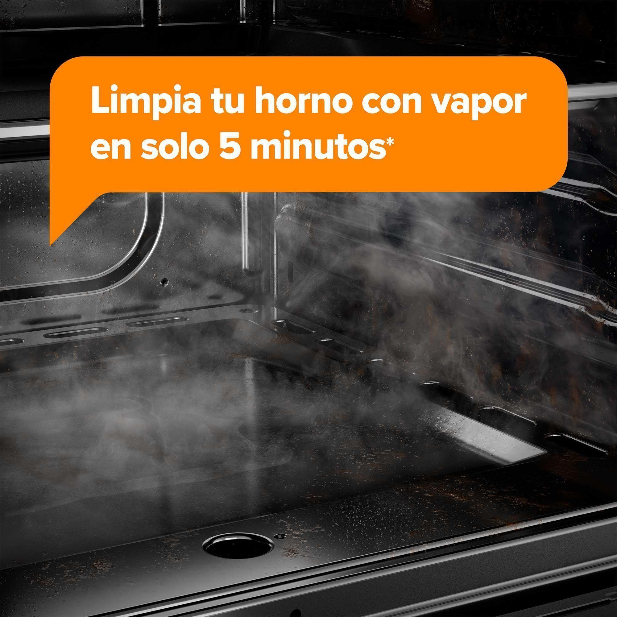 Cocina a Gas 6 Platos Horno Vapor y Parrilla Pletina FM6SPC Negra-6
