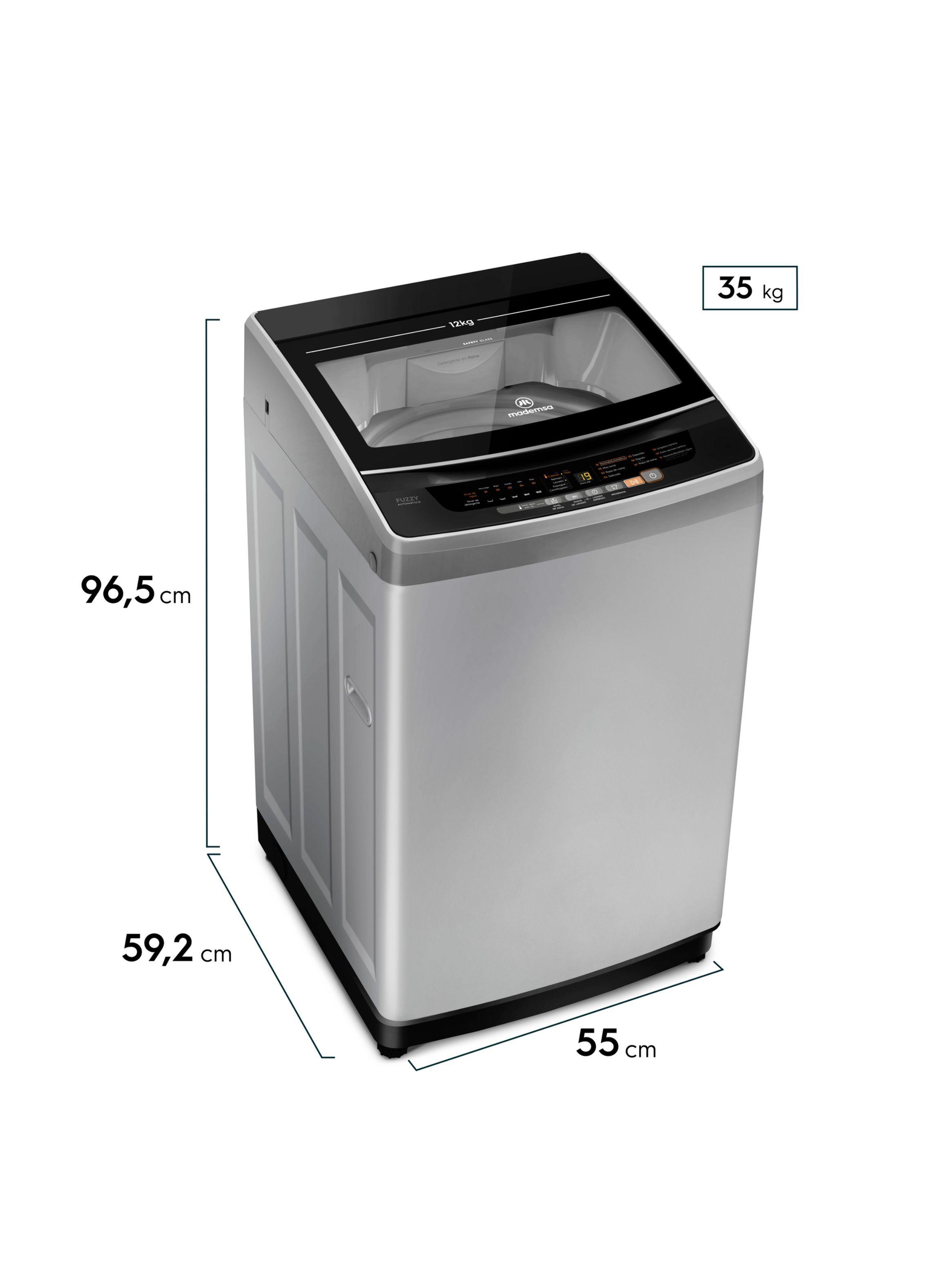 Lavadora Automática 12Kg Fuzzy Automático 12 SZG Gris-1