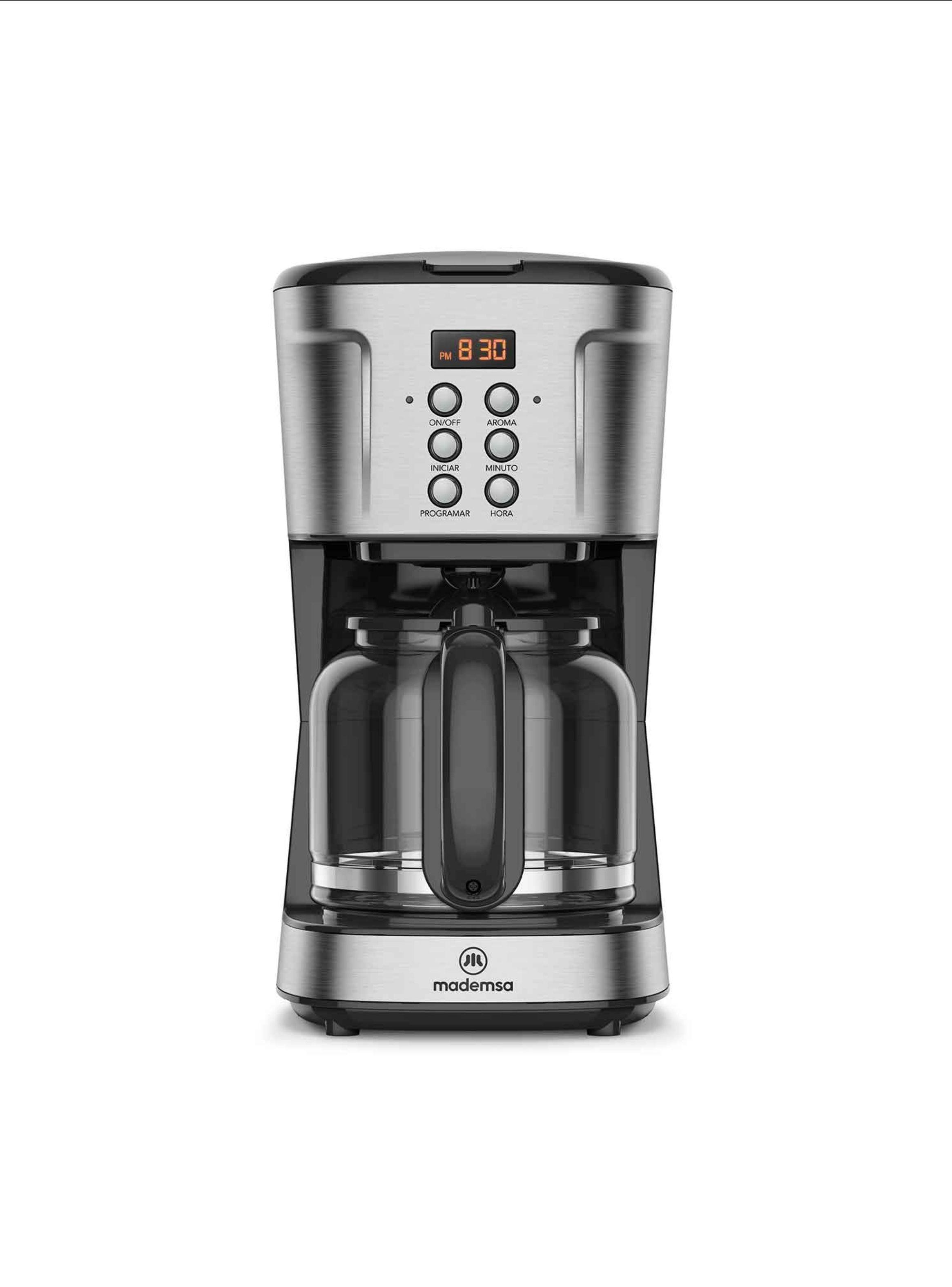 Cafetera Eléctrica Mademsa 1,5L Proglamable 900W MCM30-0