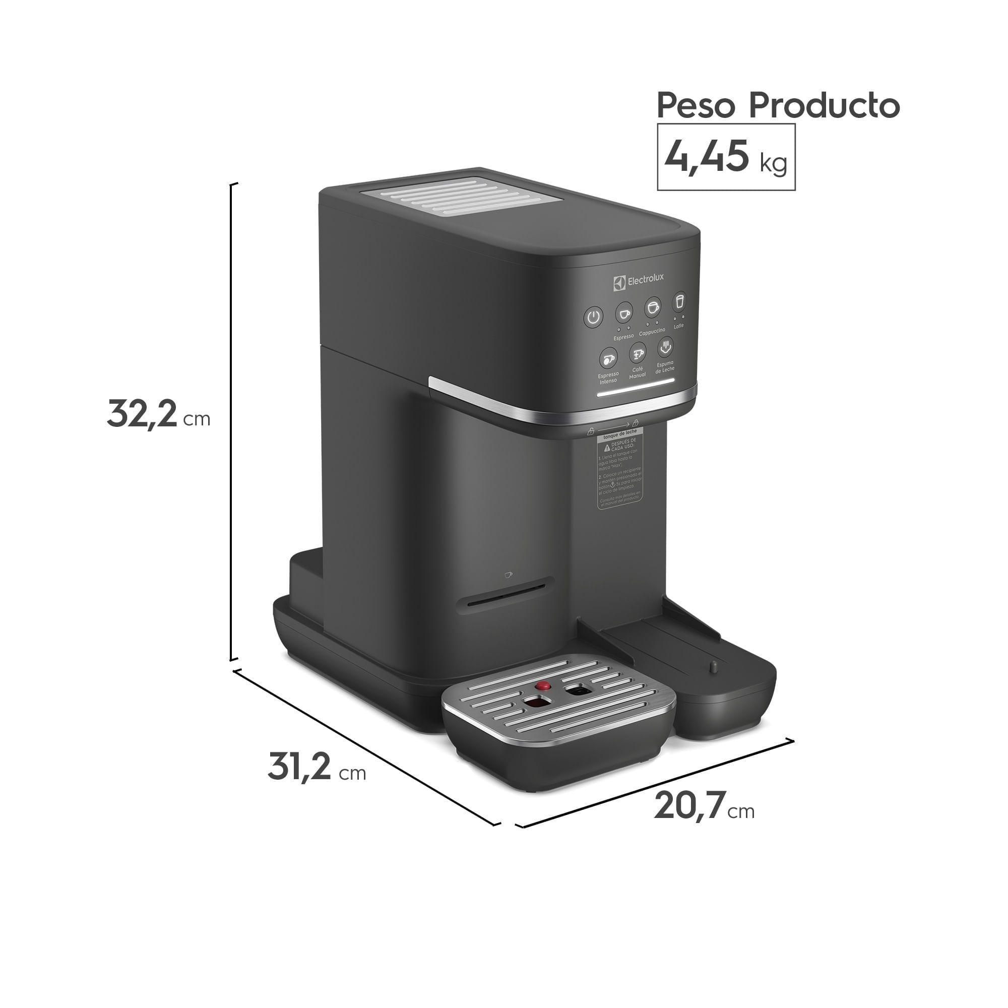 Cafetera Espresso 1,25L Digital Cápsula y Molido 1350W ECM70-2