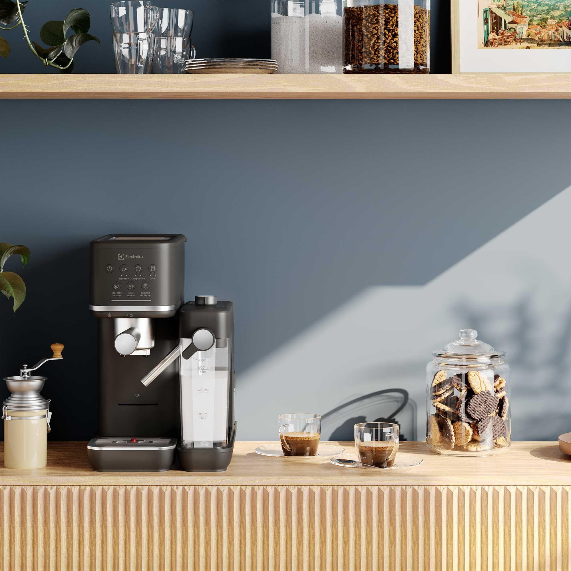 Cafetera Espresso 1,25L Digital Cápsula y Molido 1350W ECM70-7