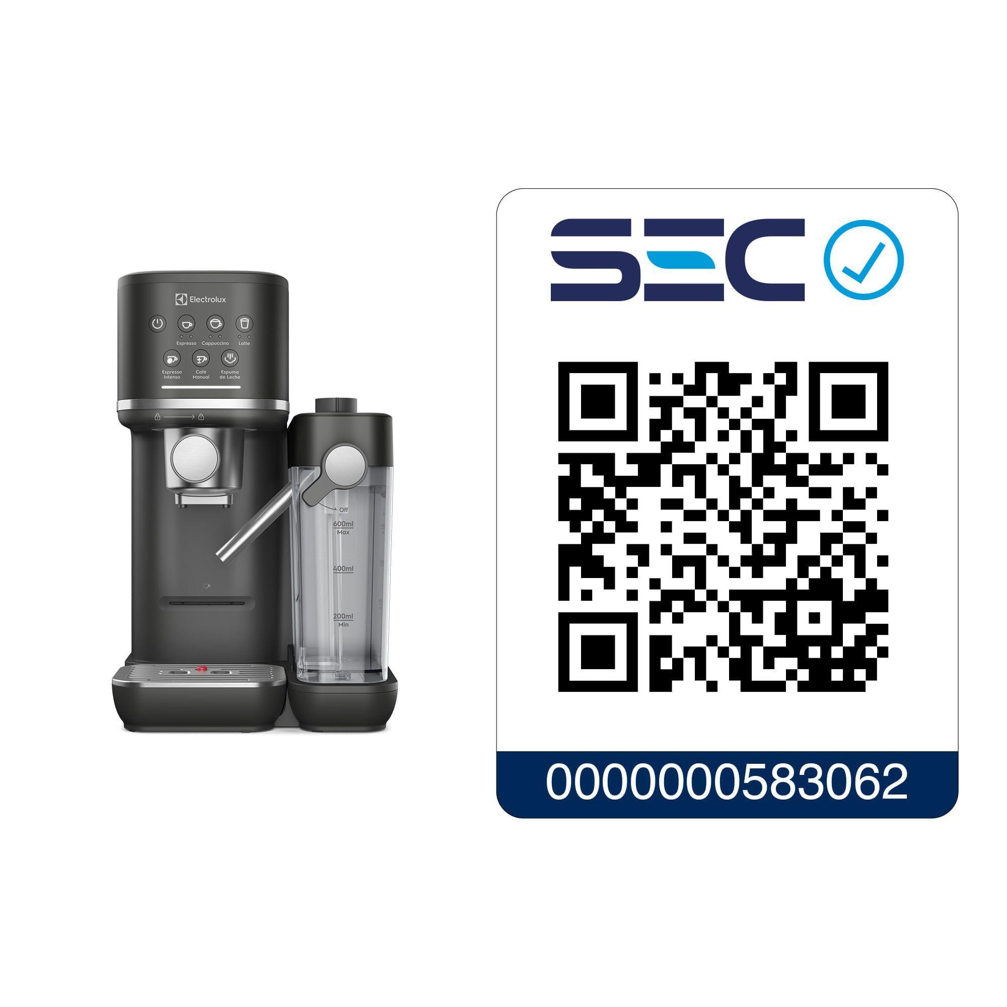 Cafetera Espresso 1,25L Digital Cápsula y Molido 1350W ECM70-8