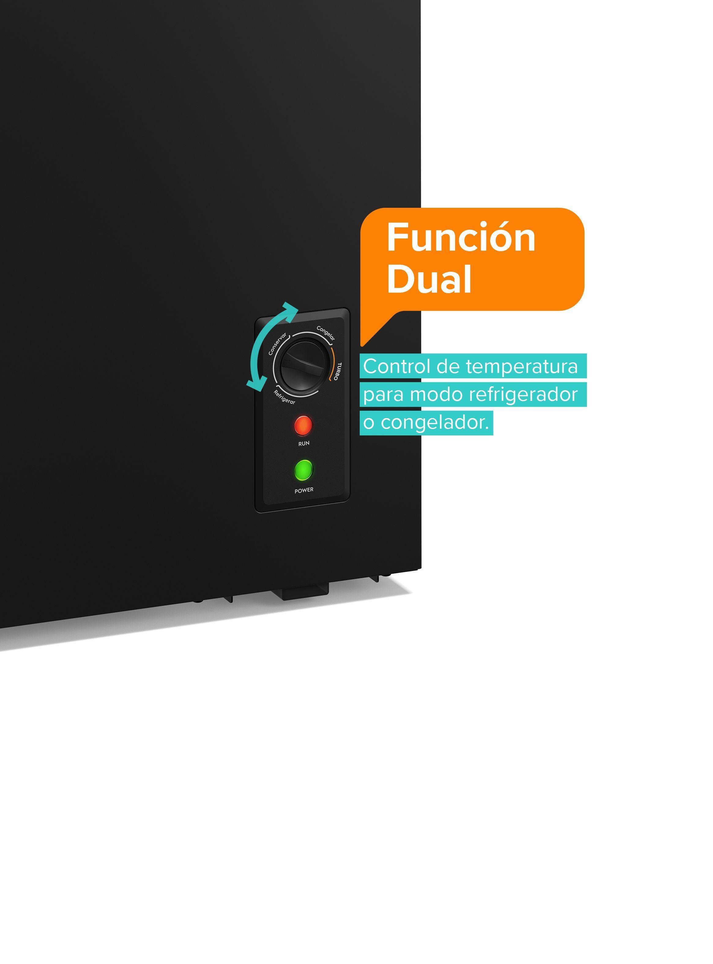 Congelador Freezer Horizontal Dual 97L Fr o Directo H100B Negro-4