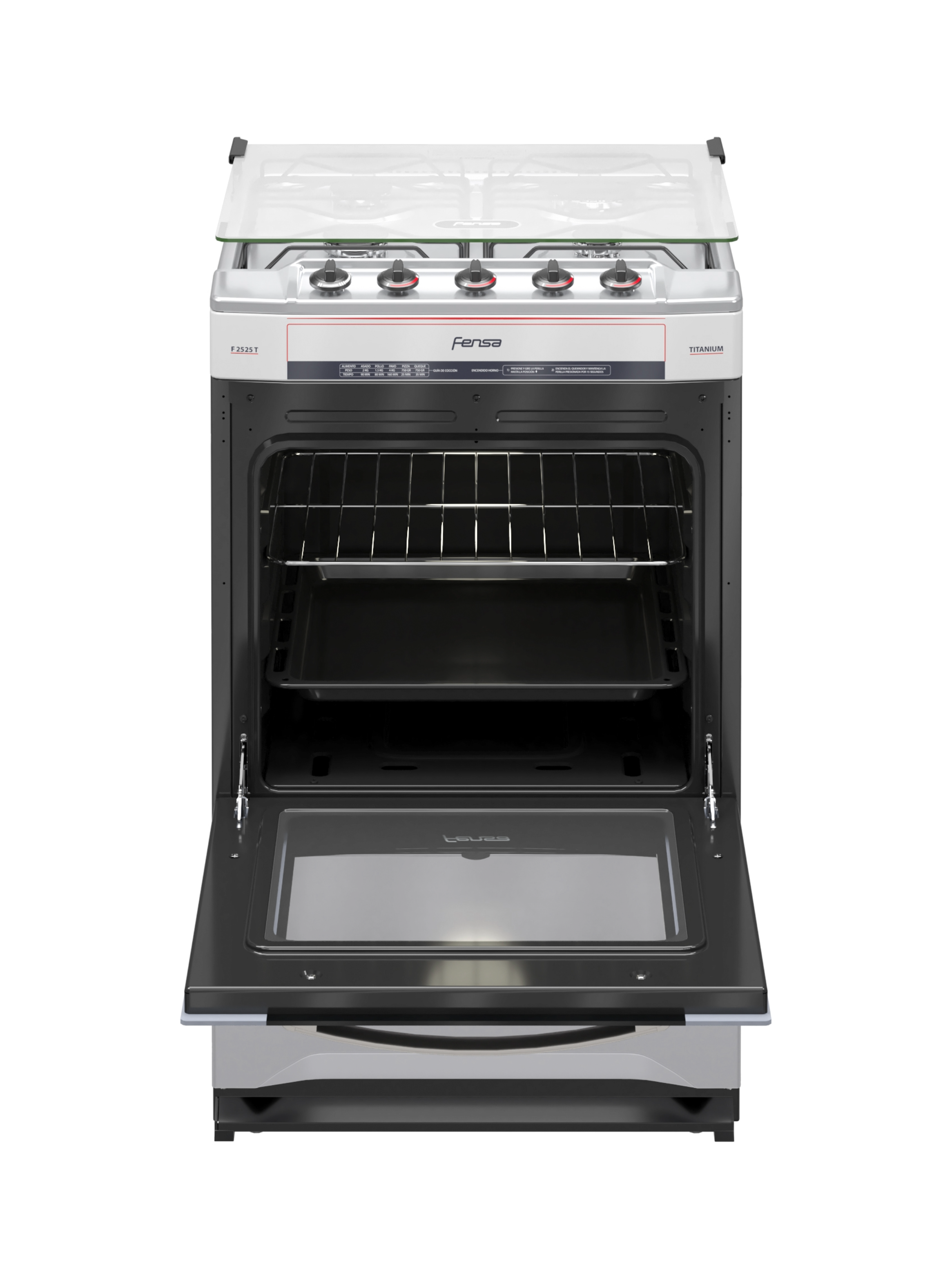 Cocina a Gas 4 Platos Fensa Quemadores Laterales F2525 T-4