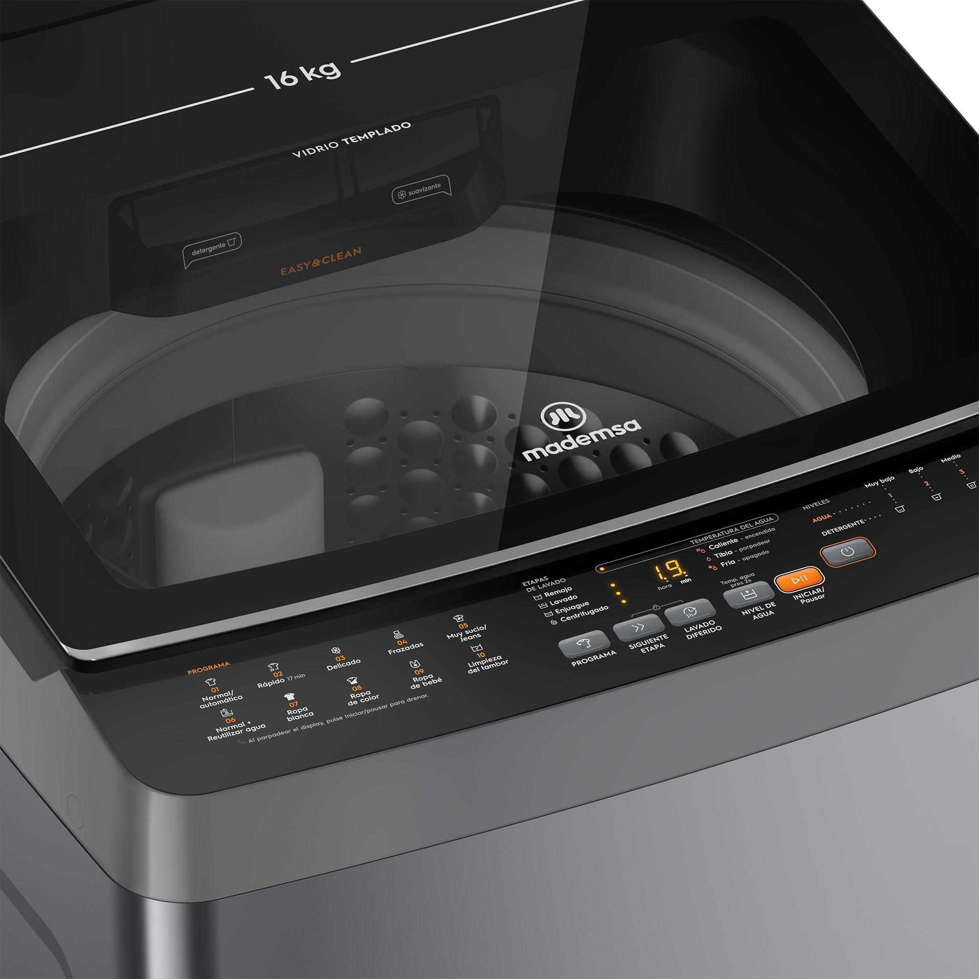Lavadora Automática 16Kg Carga Superior MDWMT16S Silver-4