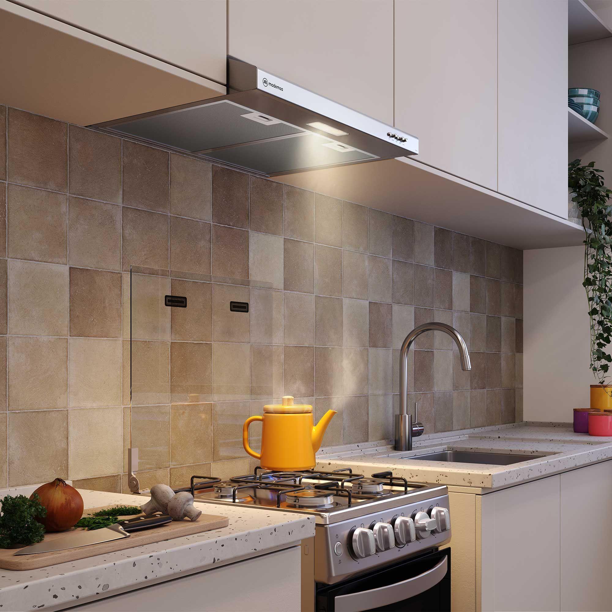 Campana de Cocina Extractora 60cm Gran Poder Succión DM6SS-5