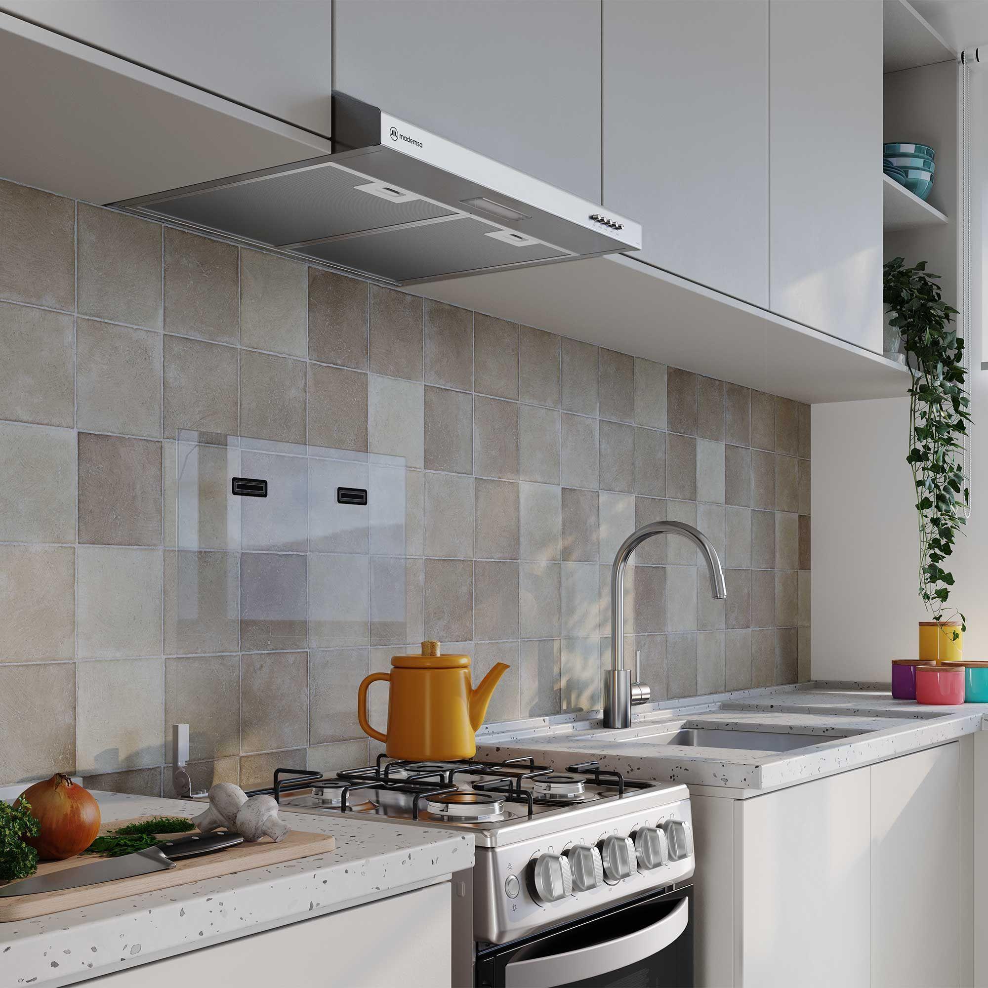 Campana de Cocina Extractora 60cm Gran Poder Succión DM6SS-6