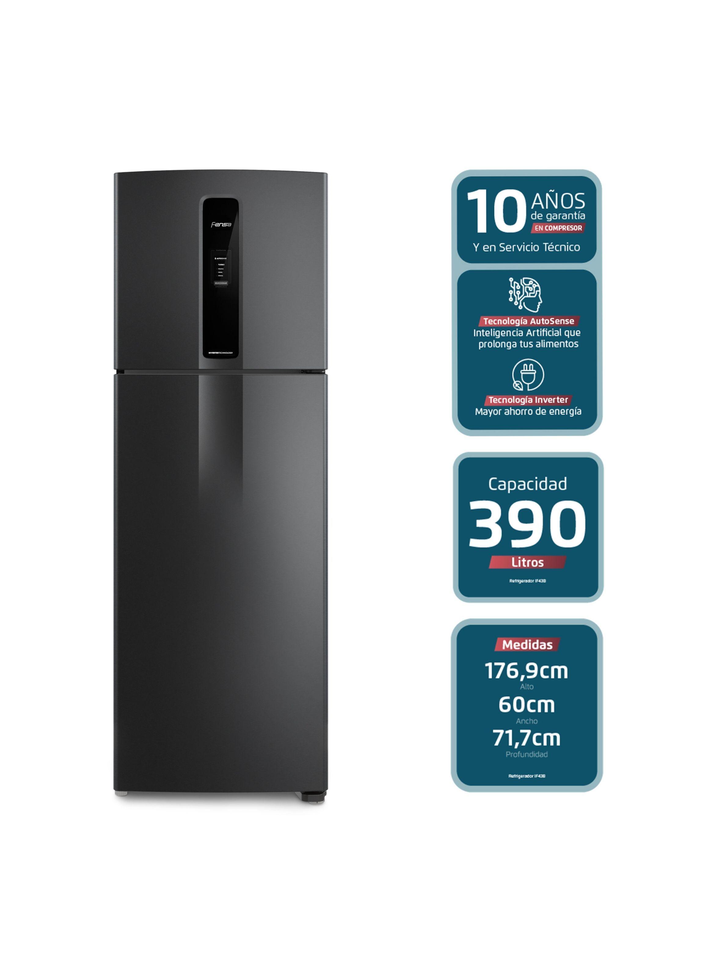 Refrigerador Fensa 390L No Frost Top Freezer Inverter IF43B-4