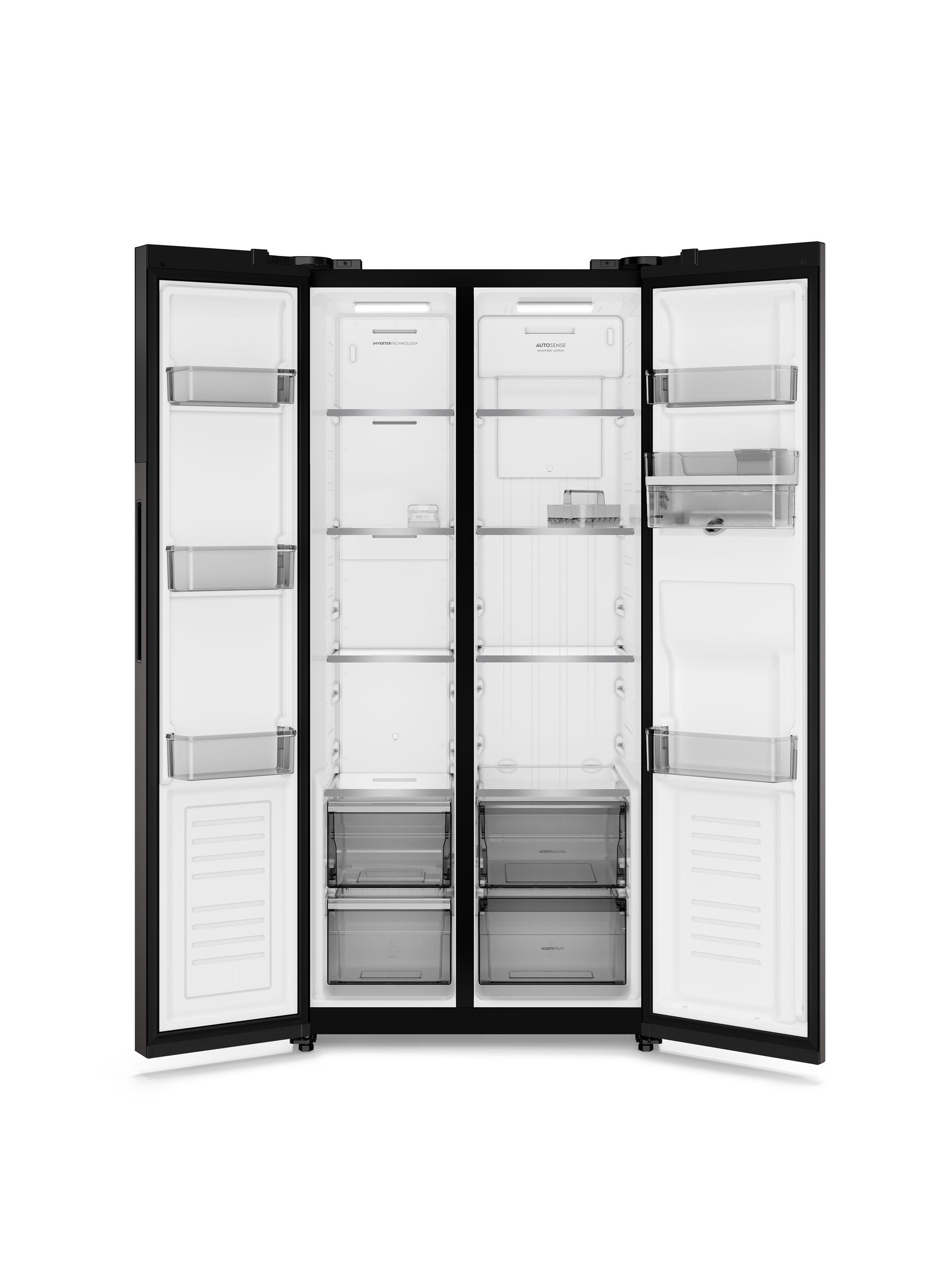 Refrigerador 436L No Frost Side by Side Inverter ES40WB Black-3