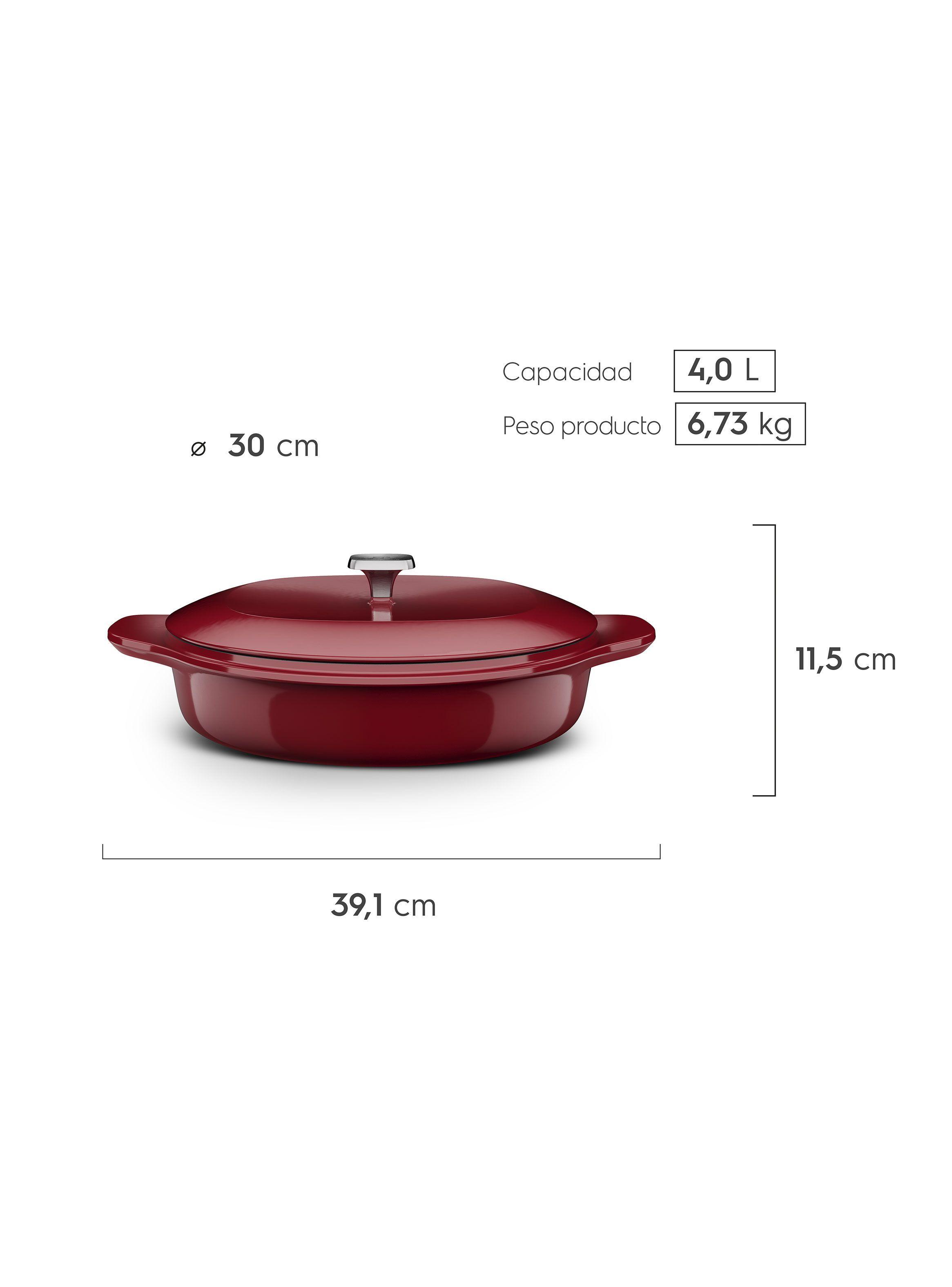 Wok de Hierro Fundido Esmaltado Electrolux Expert 30 cm -2