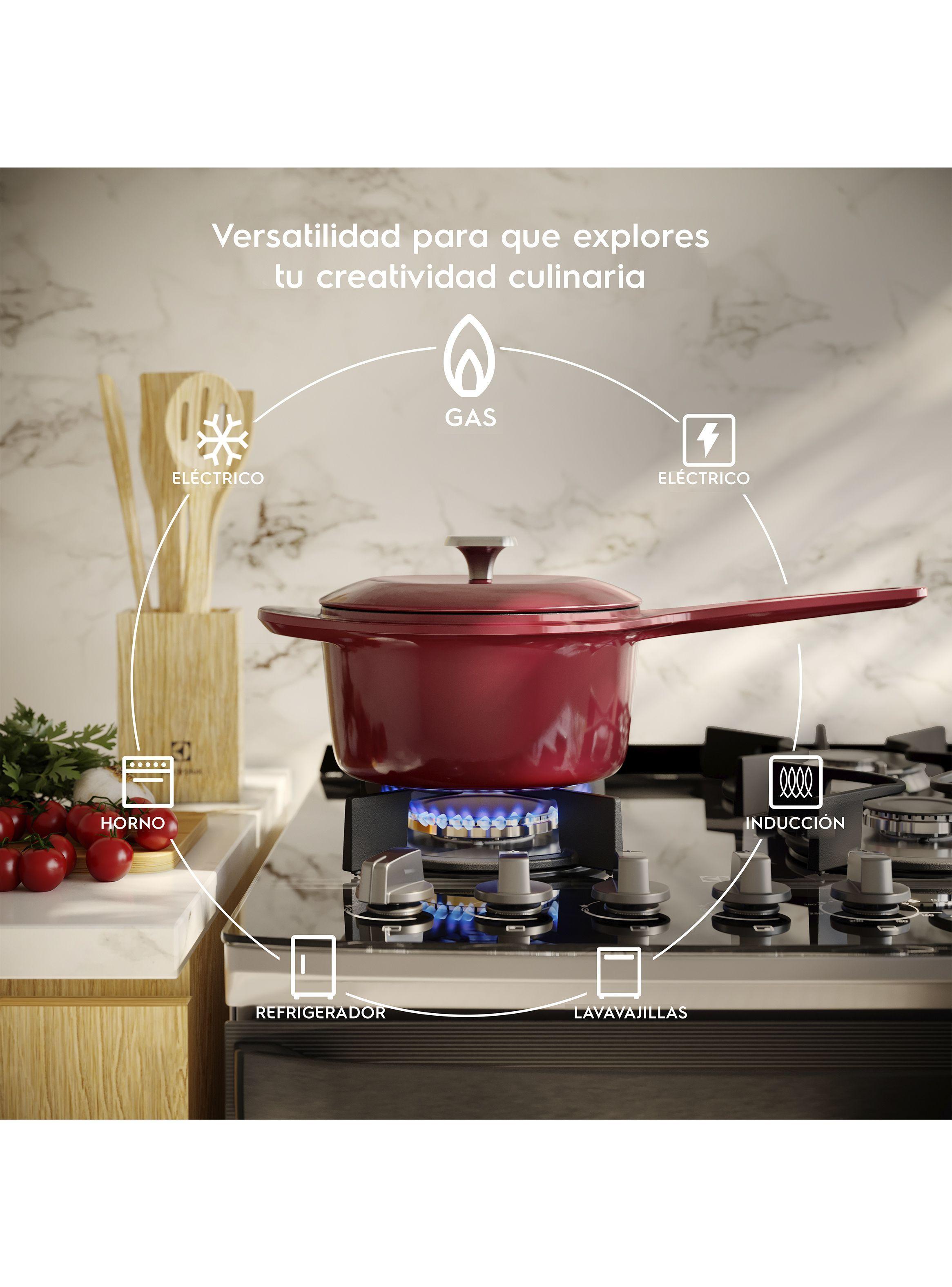 Olla Cacerola de Hierro Fundido Esmaltado Electrolux Expert 20 cm -6