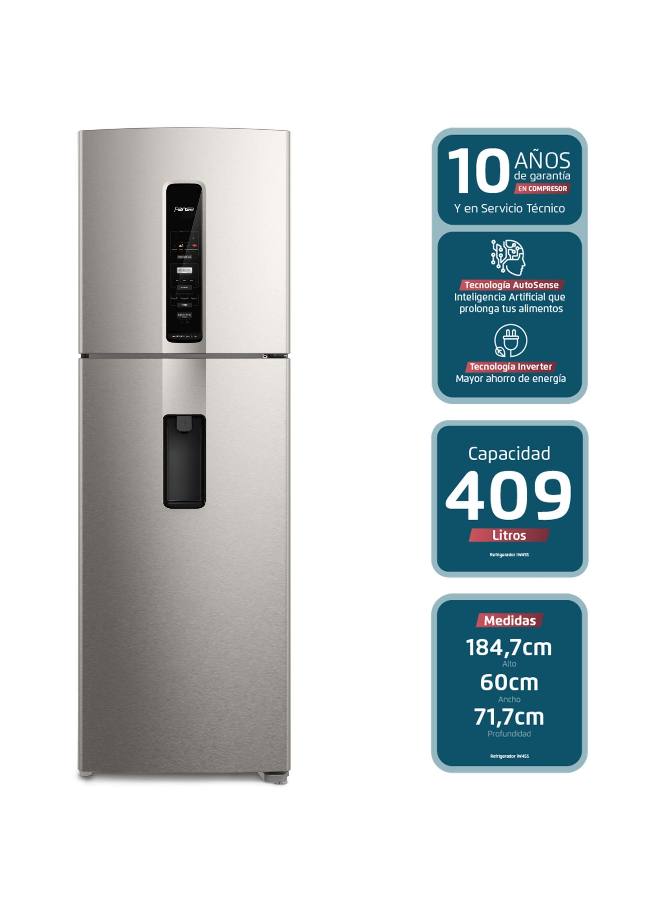 Refrigerador Fensa 409L No Frost Top Freezer Inverter IW45S-2