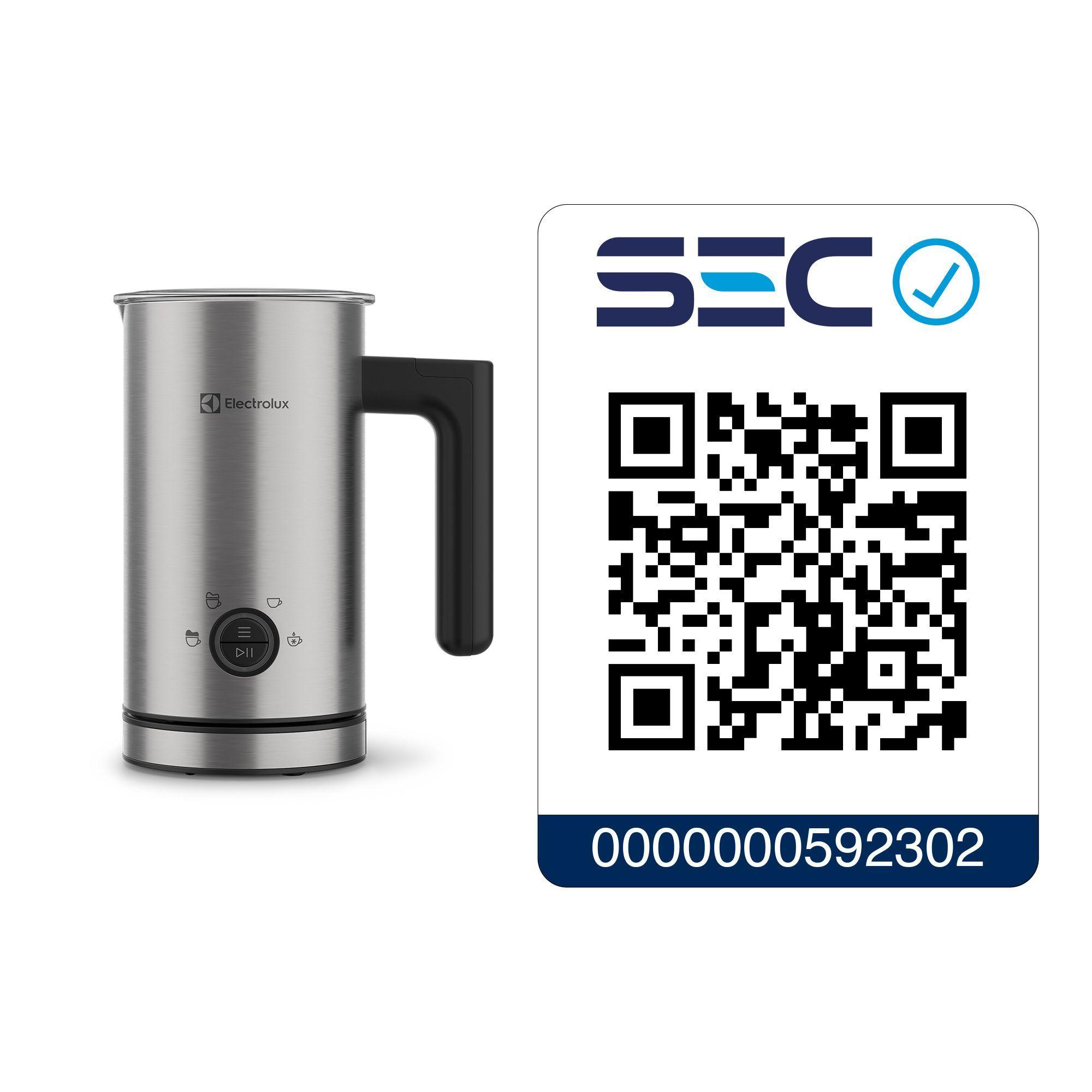 Espumador de Leche Electrolux 300ml 460W EMF10 Acero Inoxidable-6