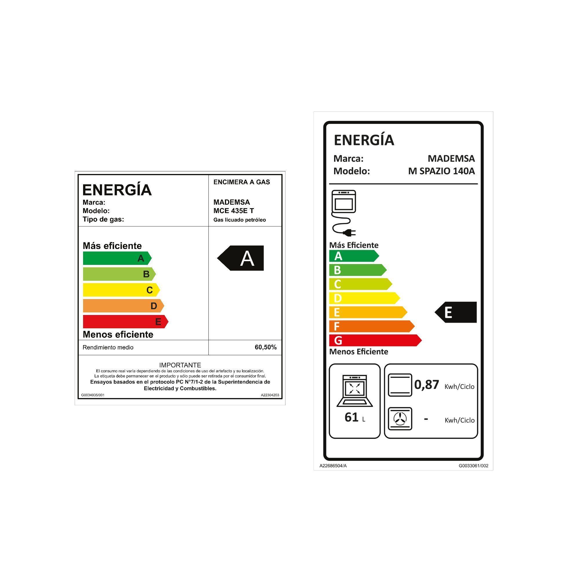 Kit Encimera MCE 435E T+ Campana M60 + Horno Spazio 140A-7