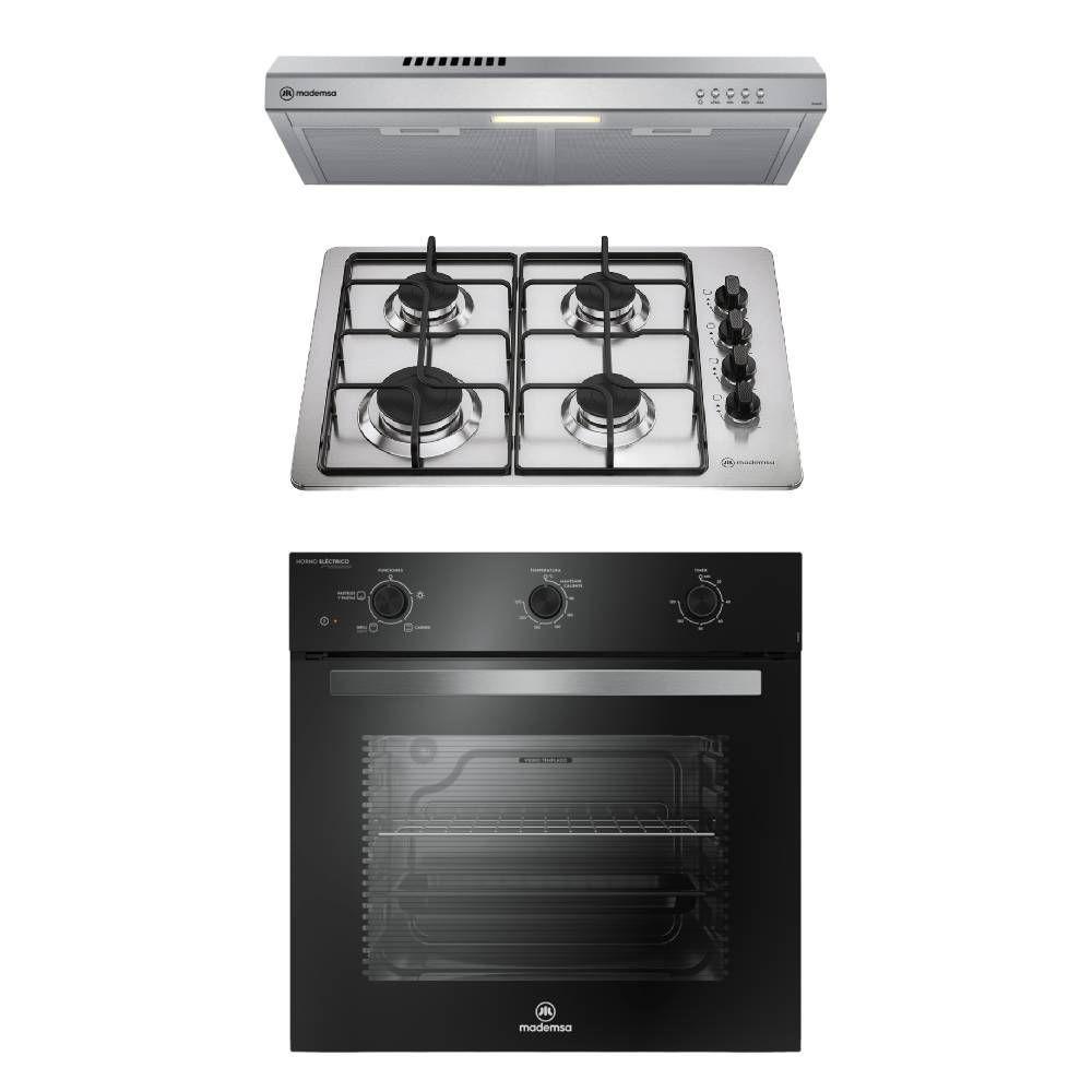 Kit empotrable Horno OM6TB + Encimera KM4GX + Campana DM6SS-0