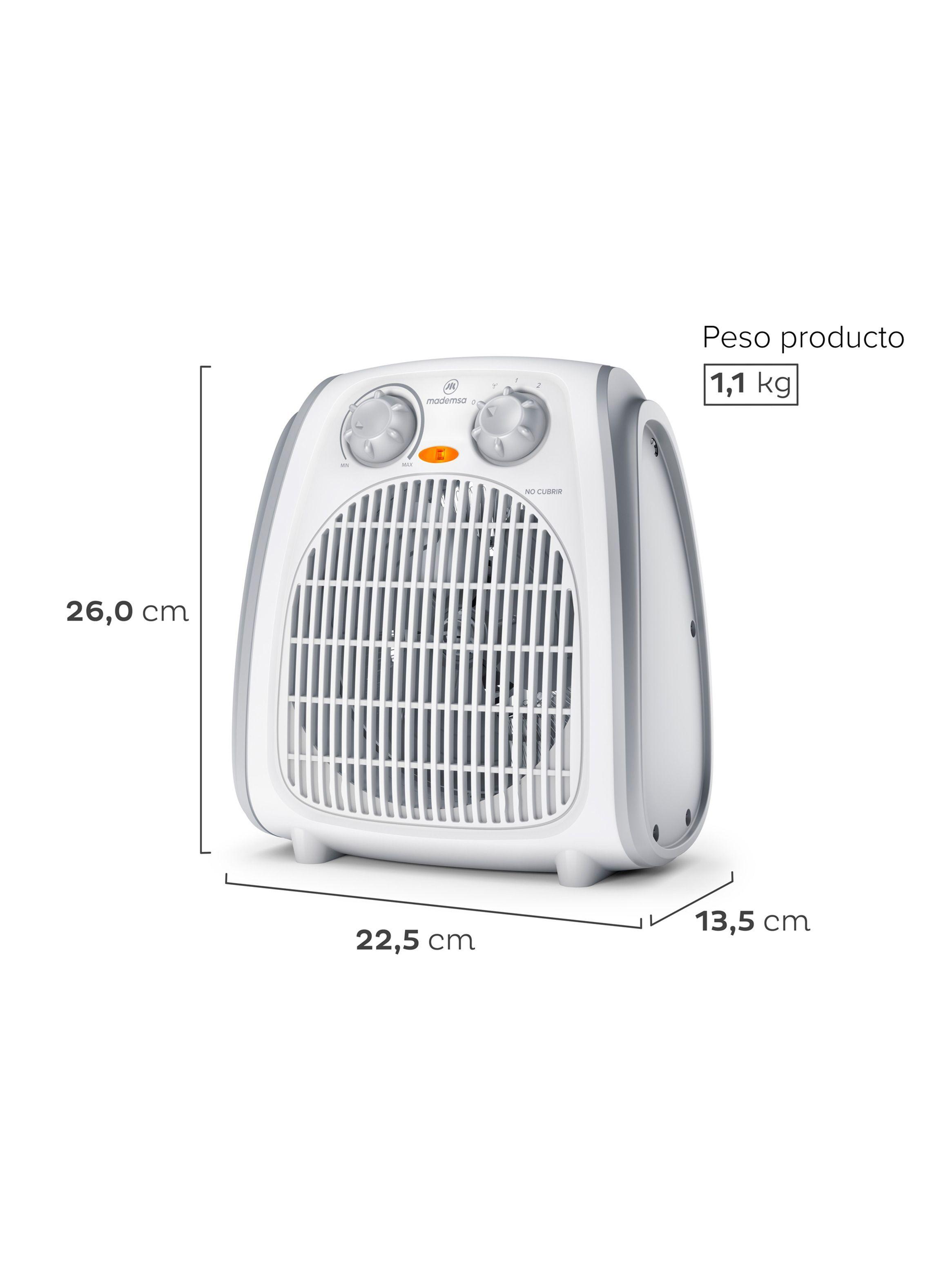 Termoventilador Mademsa 1800W 2 Velocidades Termostato TV300-1