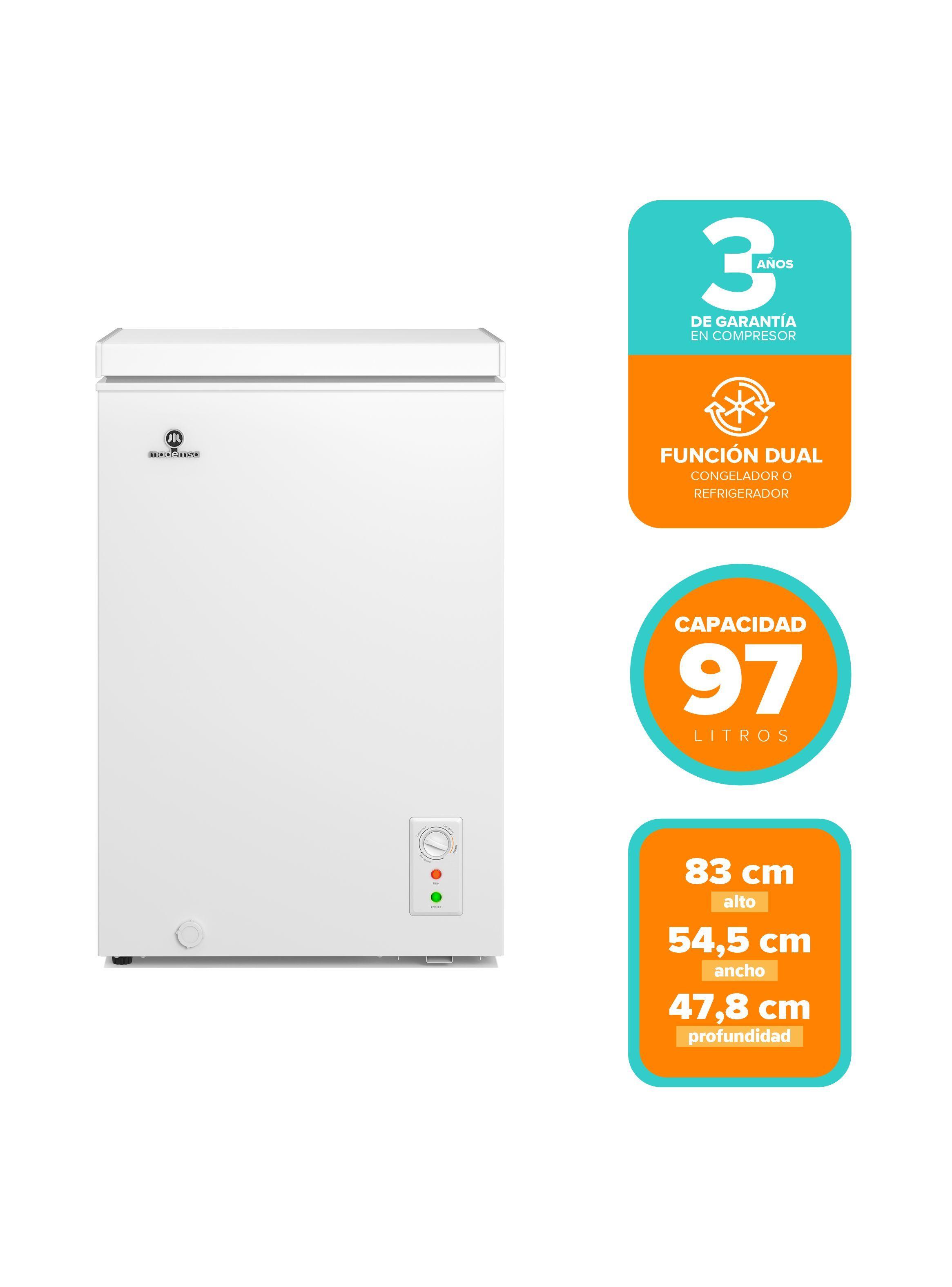 Congelador Freezer Horizontal Dual 97L Fr o Directo H100 Blanco-2