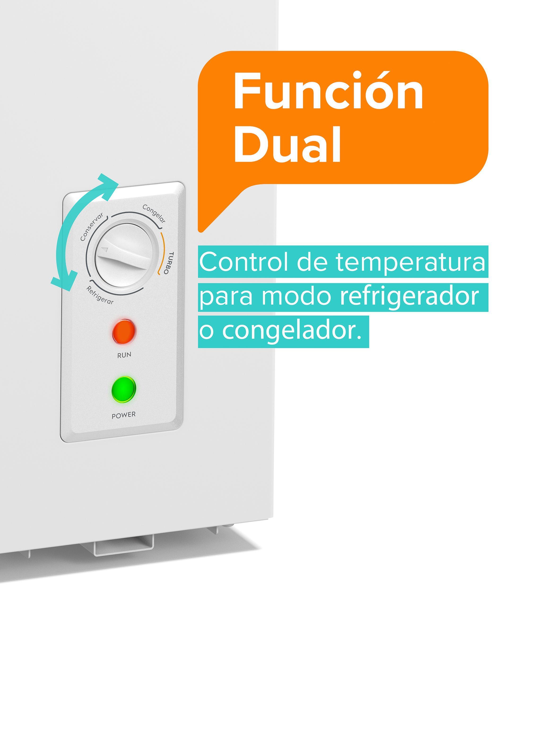 Congelador Freezer Horizontal Dual 97L Fr o Directo H100 Blanco-7