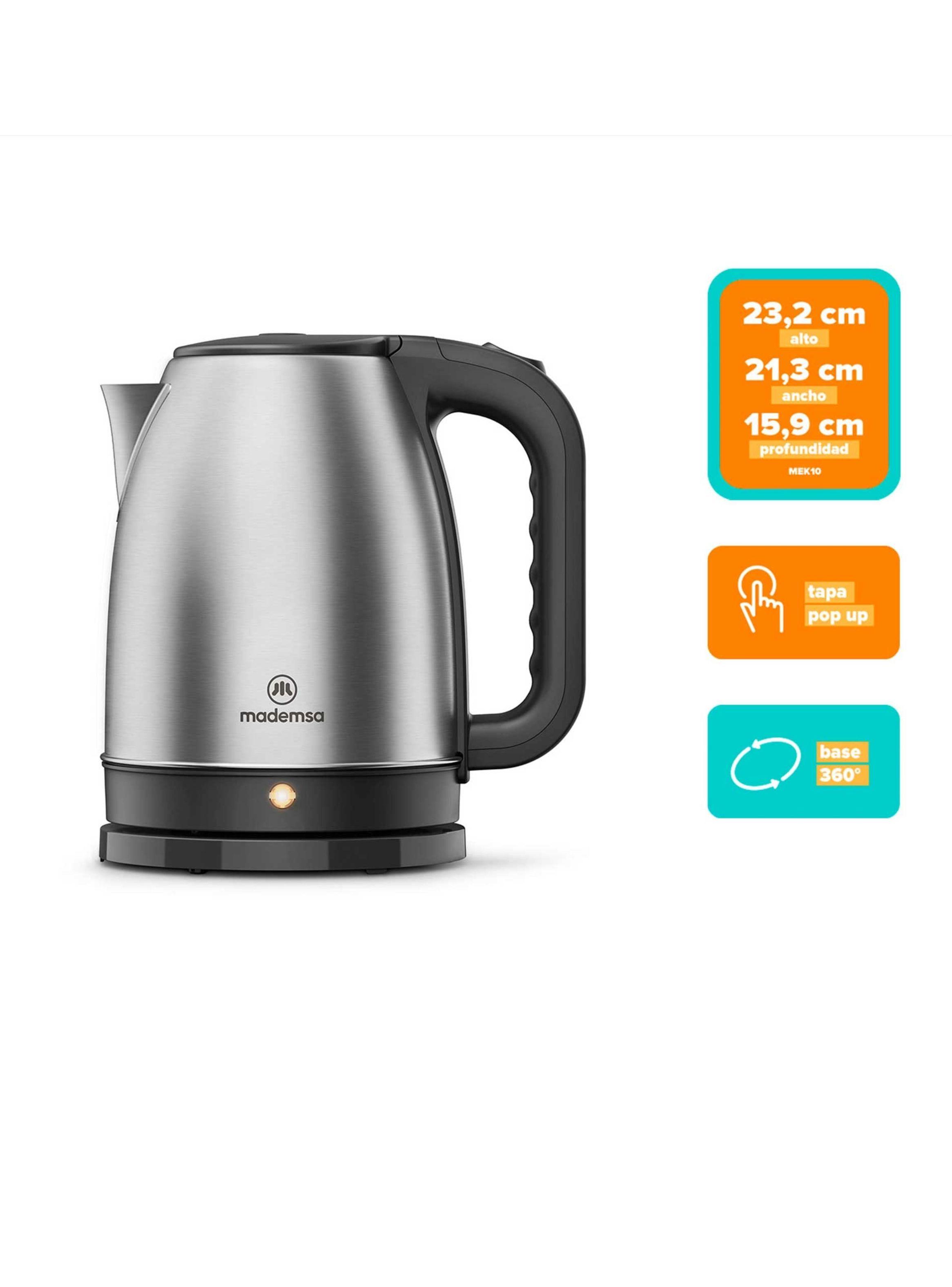 Hervidor Eléctrico Mademsa 1,8L con Apagado Automático MEK10-2